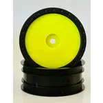 Whitz WRP-WL-REAR-YLW Whitz  1/10 Whiplash Rear 2.2" 12mm Sprint Car Wheels (2) Yellow