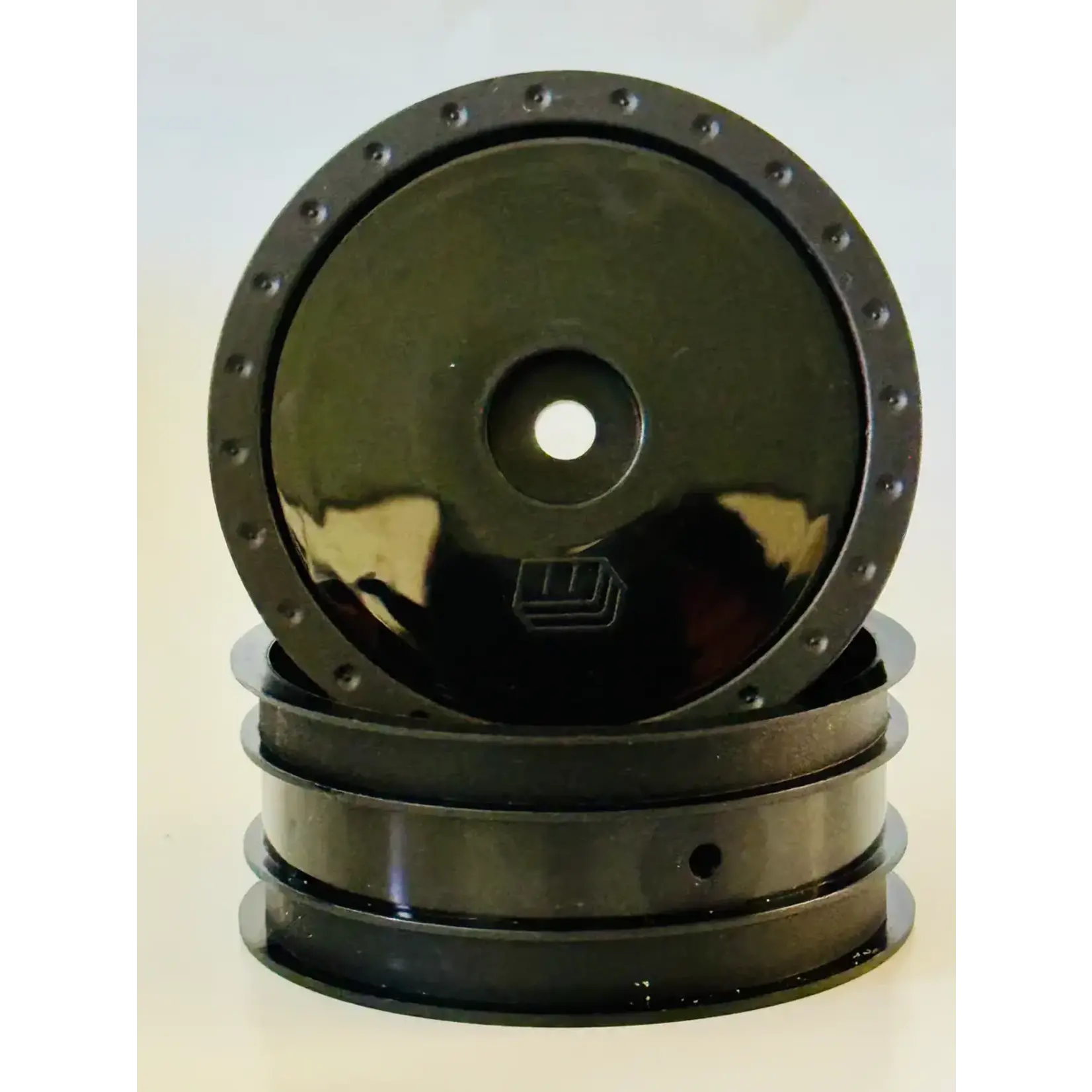 Whitz **WRP-WL-REAR-BLK Whitz  1/10 Whiplash Rear 2.2" 12mm Sprint Car Wheels (2)Black