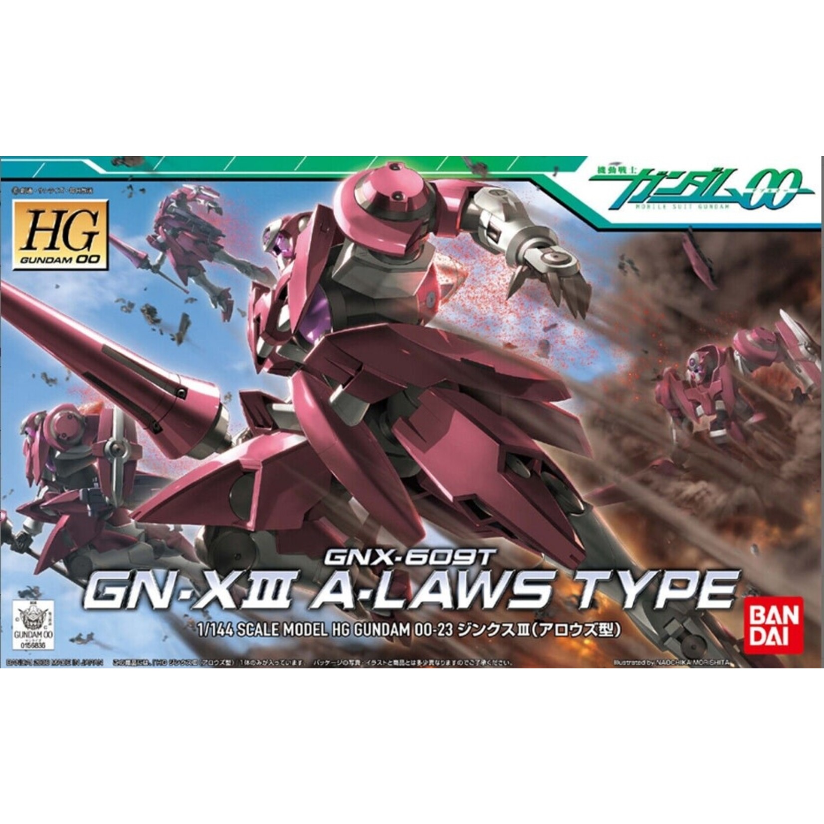 Bandai BAN2029283 Bandai 1/144 HG Gundam OO GNX-609T GN-X III A-Laws Type