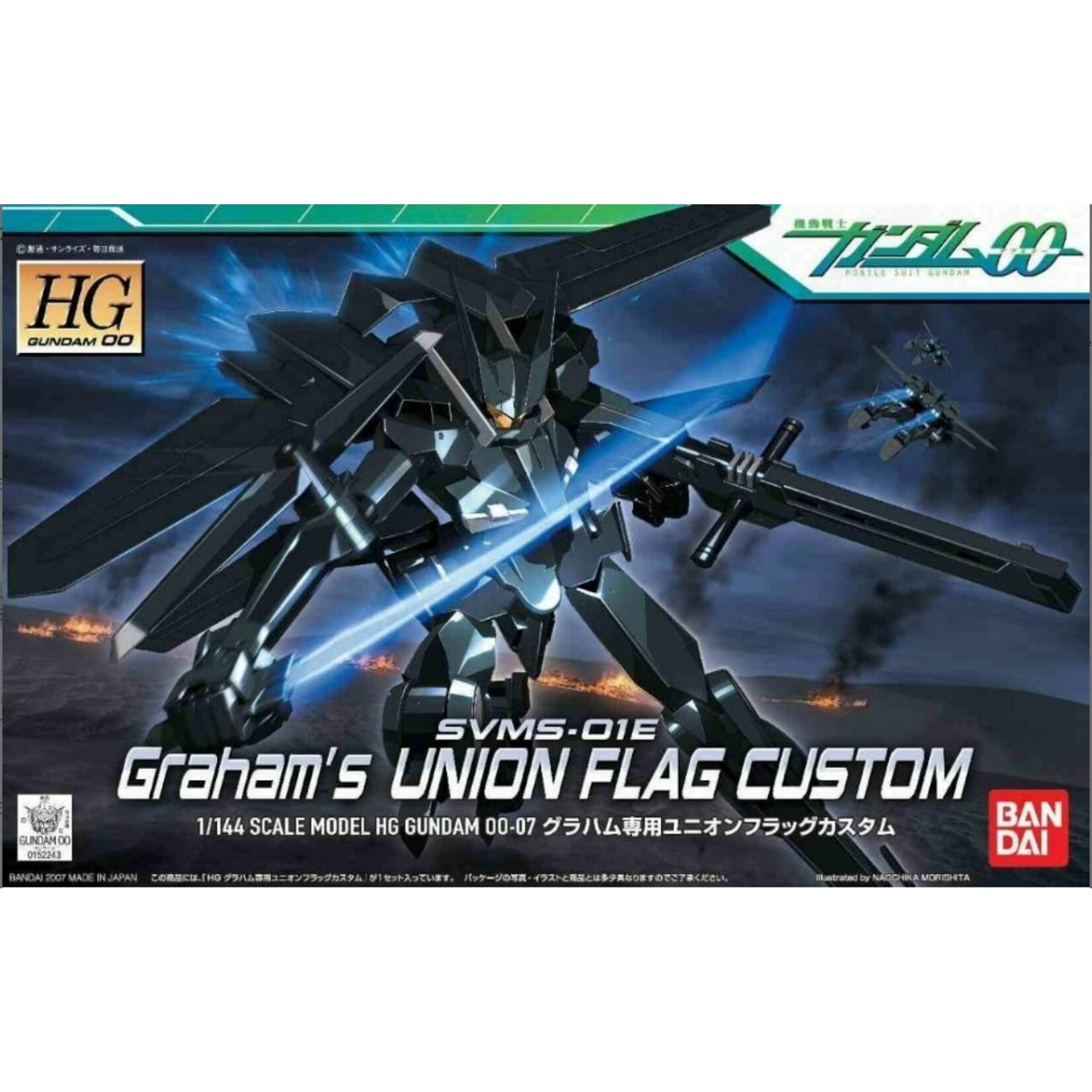 Bandai BAN2026451 Bandai HG 1/144 Union Flag (Graham Custom) "Gundam 00"