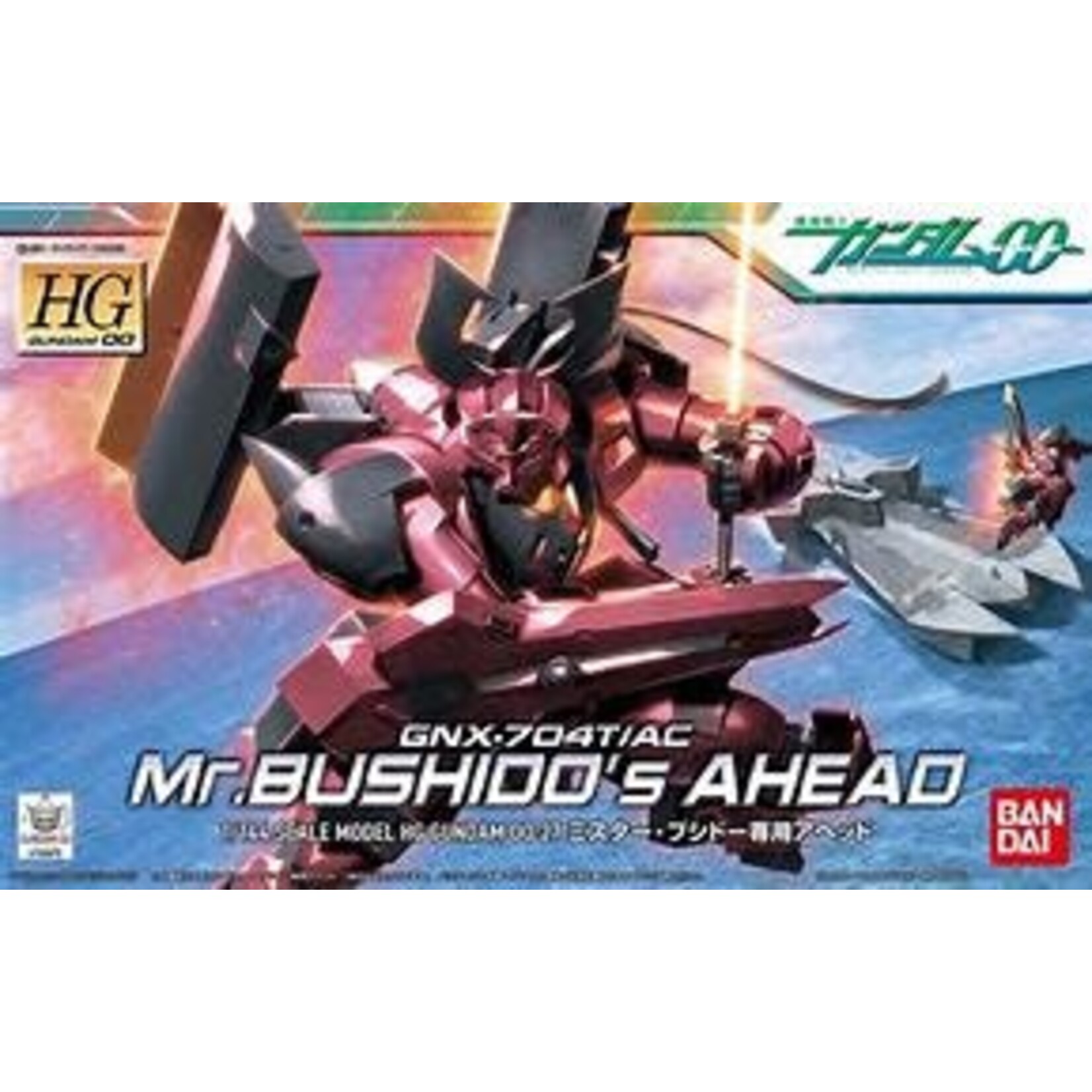 Bandai BAN2056300 Bandai GNX-704T/AC Mr. Bushido's Ahead HG 1/144 Gunpla Model Kit