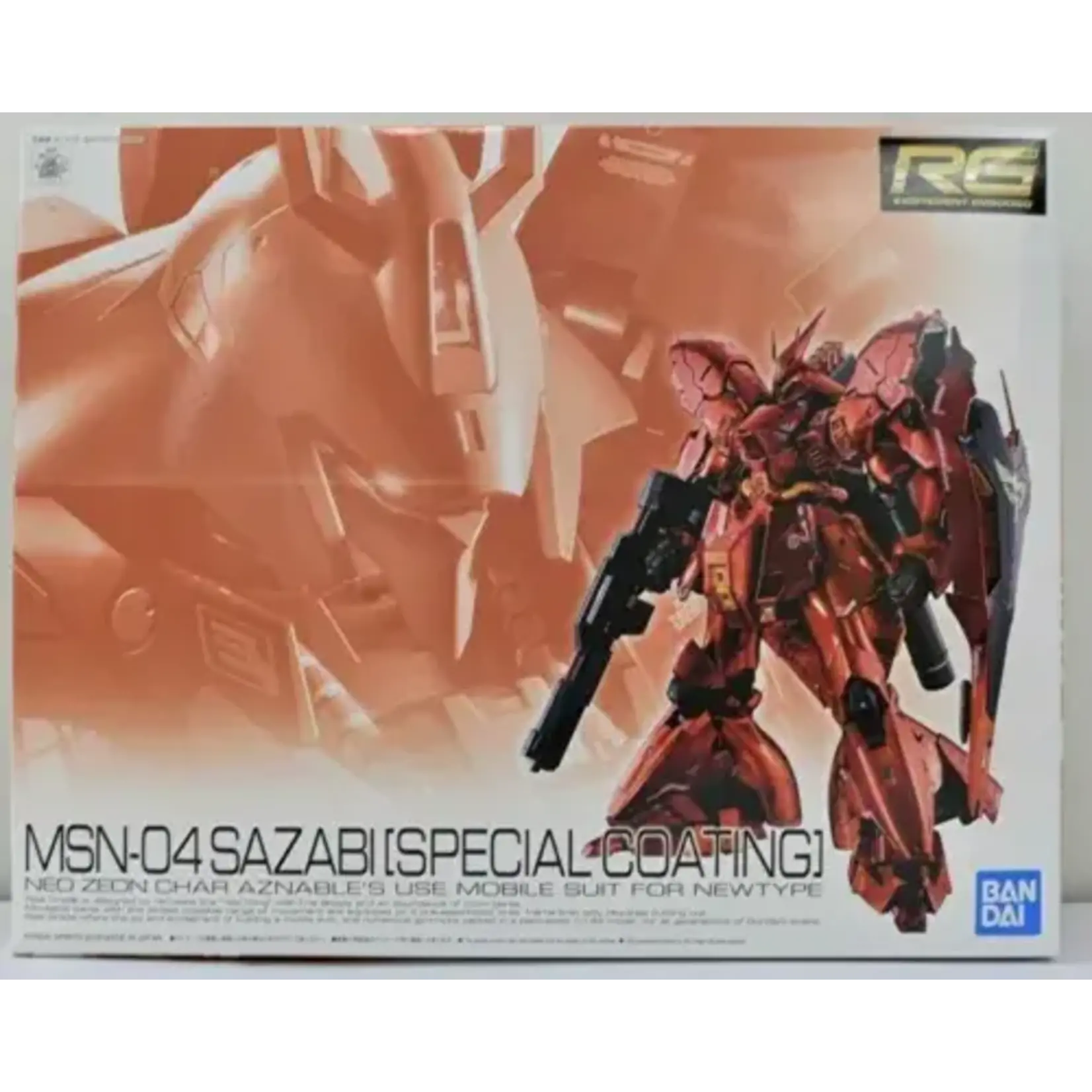 Bandai BAN2478108 Bandai RG 1/144 MSN-04 SAZABI Gundam CCA Special Coating Plastic Model Kit