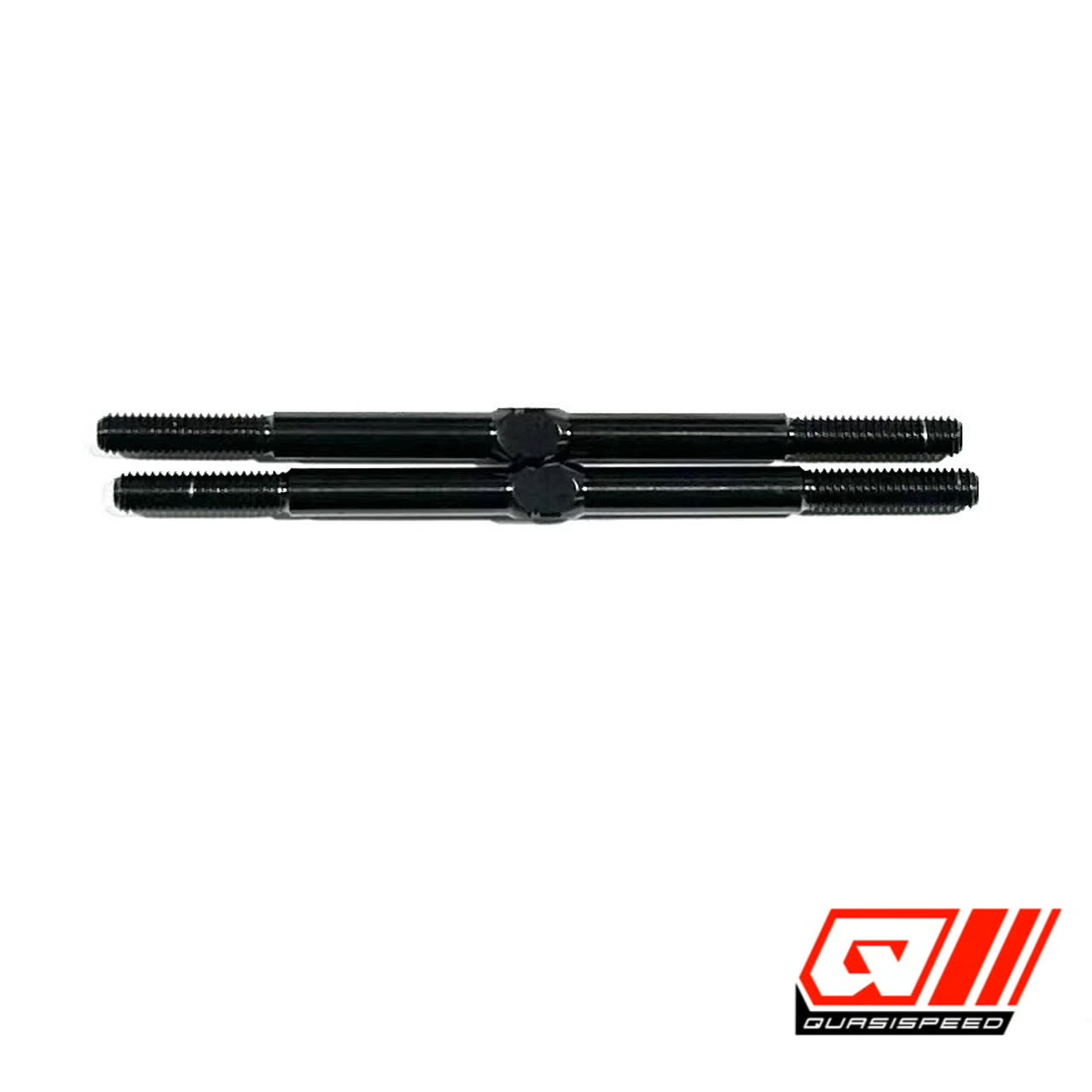 QS-1257B Team GFRP 57mm Black Titanium Turnbuckles - Hobby Action