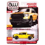 Auto World AWSP164A Auto World 2023 Dodge Ram Rebel Havoc Edition (Baja Yellow w/Rebel Graphics)
