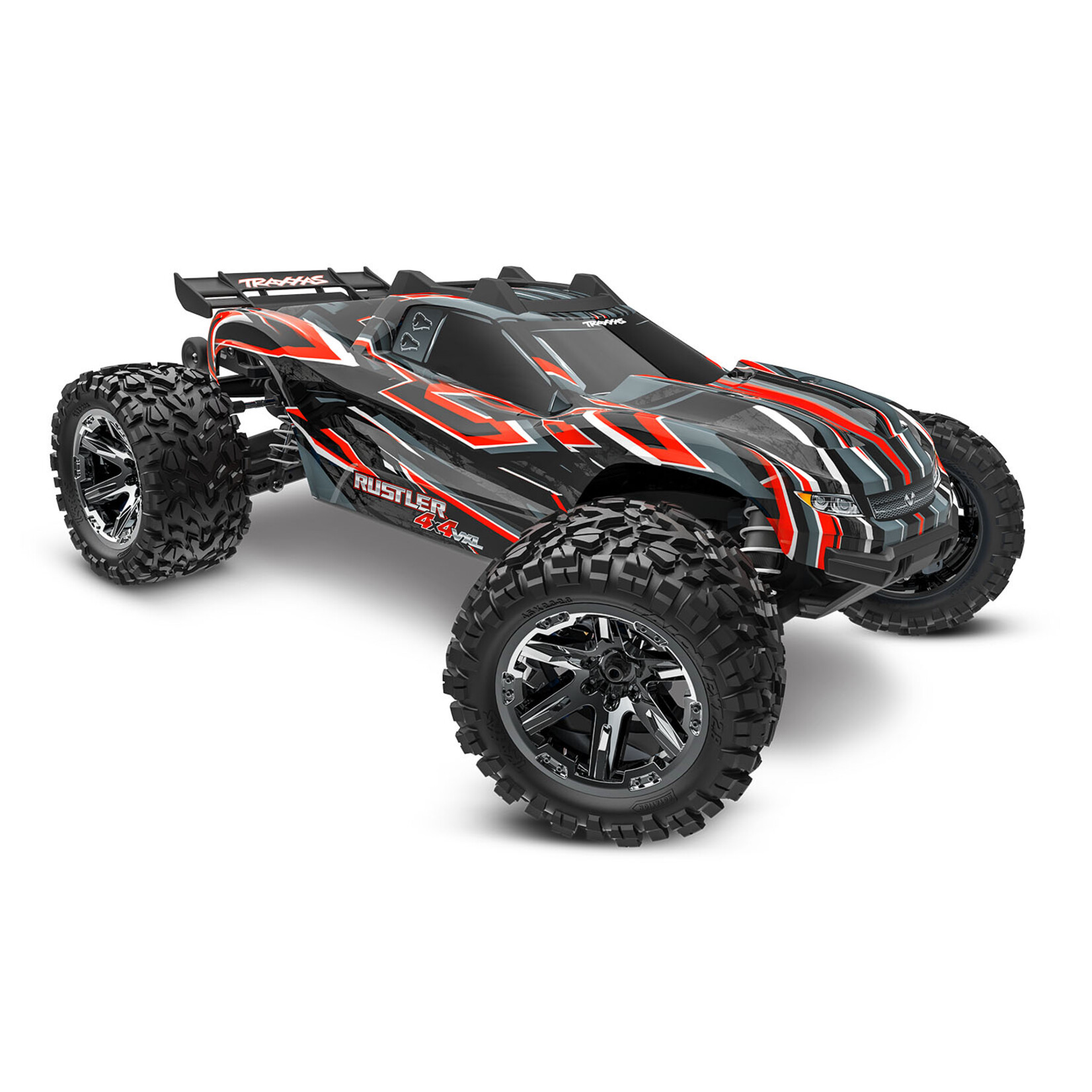 Traxxas TRA67376-4-RED Traxxas Rustler 4x4 VXL Red