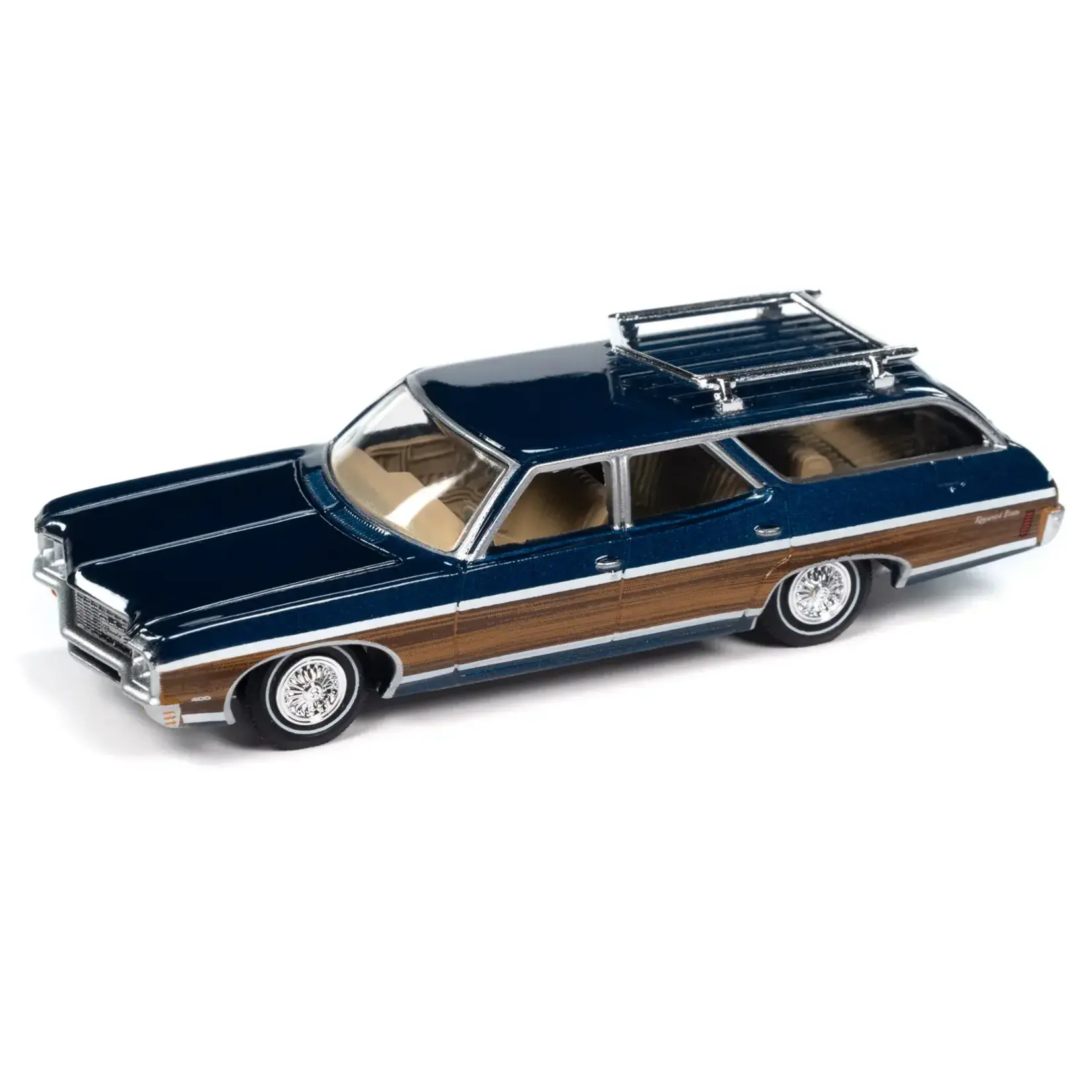 Auto World AWSP169B Auto World 1970 Chevy Kingswood (Fathom Blue) 1:64 Diecast