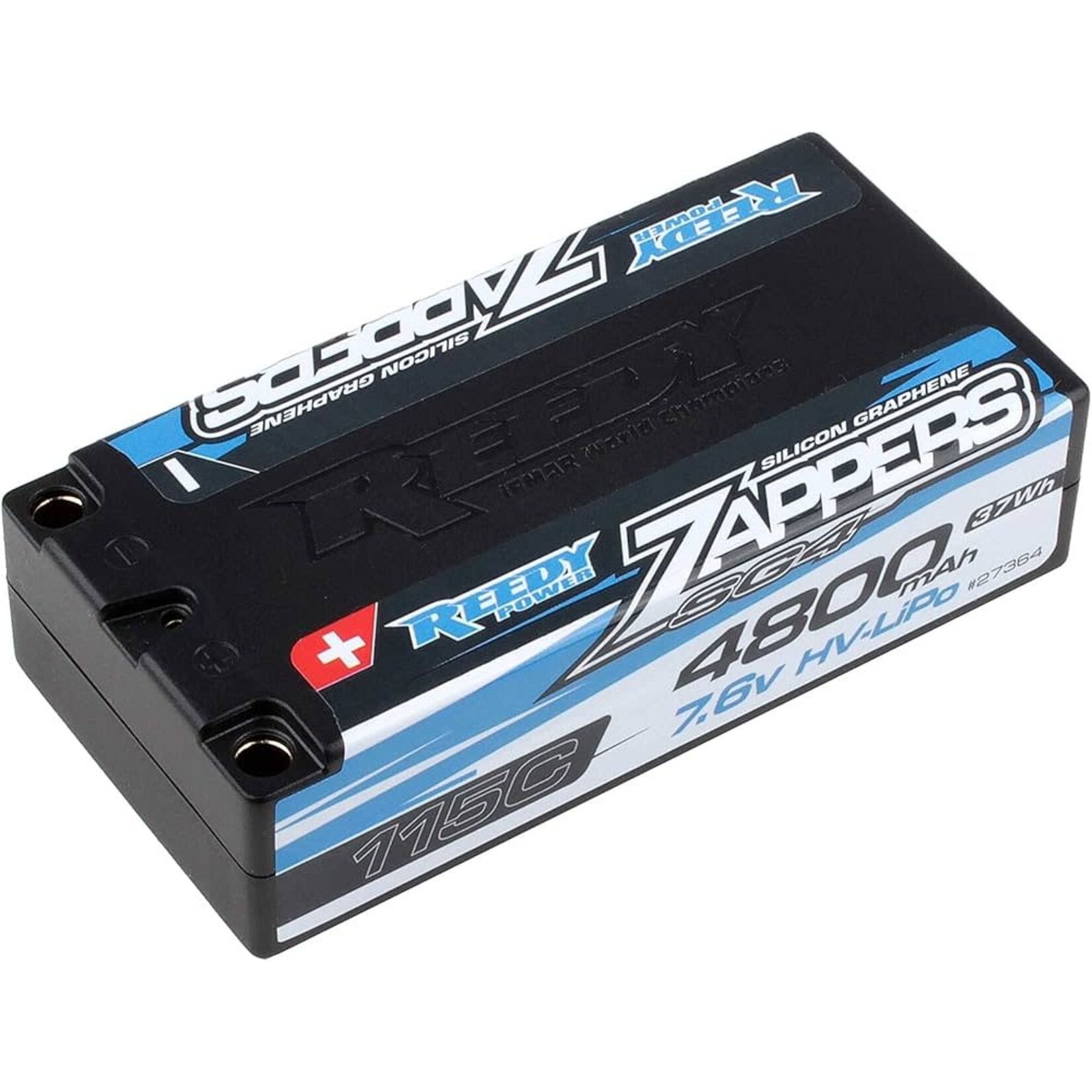 Reedy ASC27364 Reedy Zappers HV SG4 2S Shorty 115C LiPo Battery (7.6V/4800mAh) w/5mm Bullets