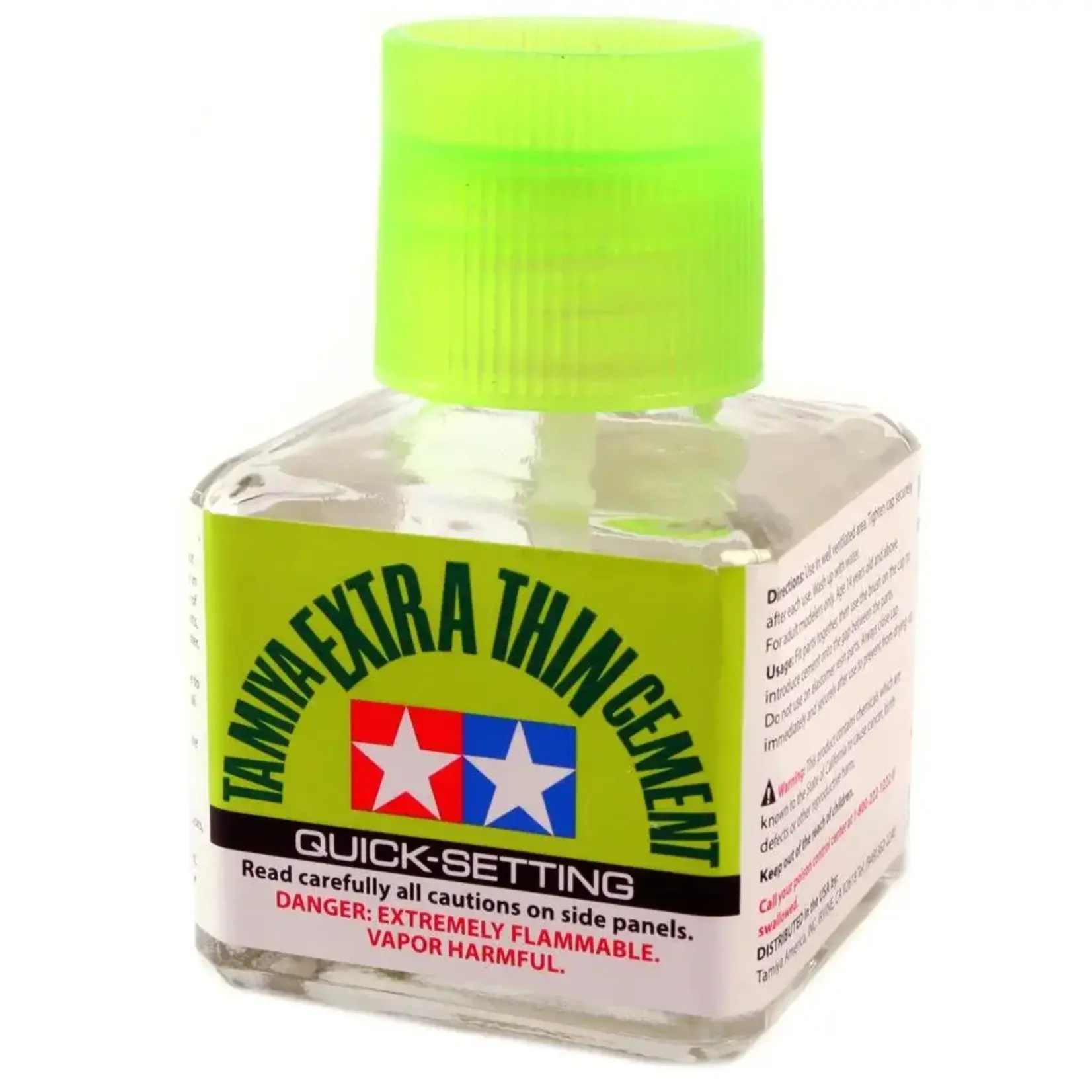 Tamiya TAM87182 Tamiya Extra-Thin Cement 40ml, Quick-Setting