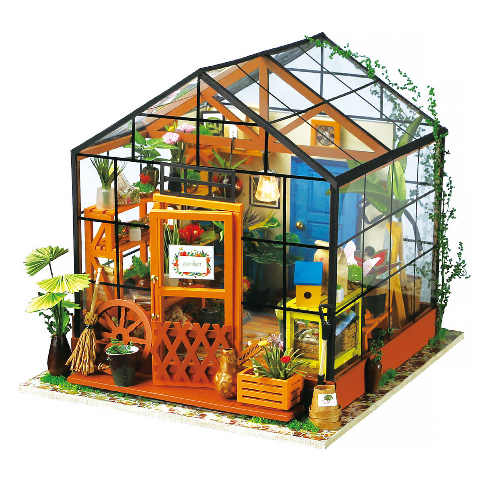 Robotime ROEDG104 Robotime Rolife Cathy's Flower House DIY Miniature House 3D Wooden Kit