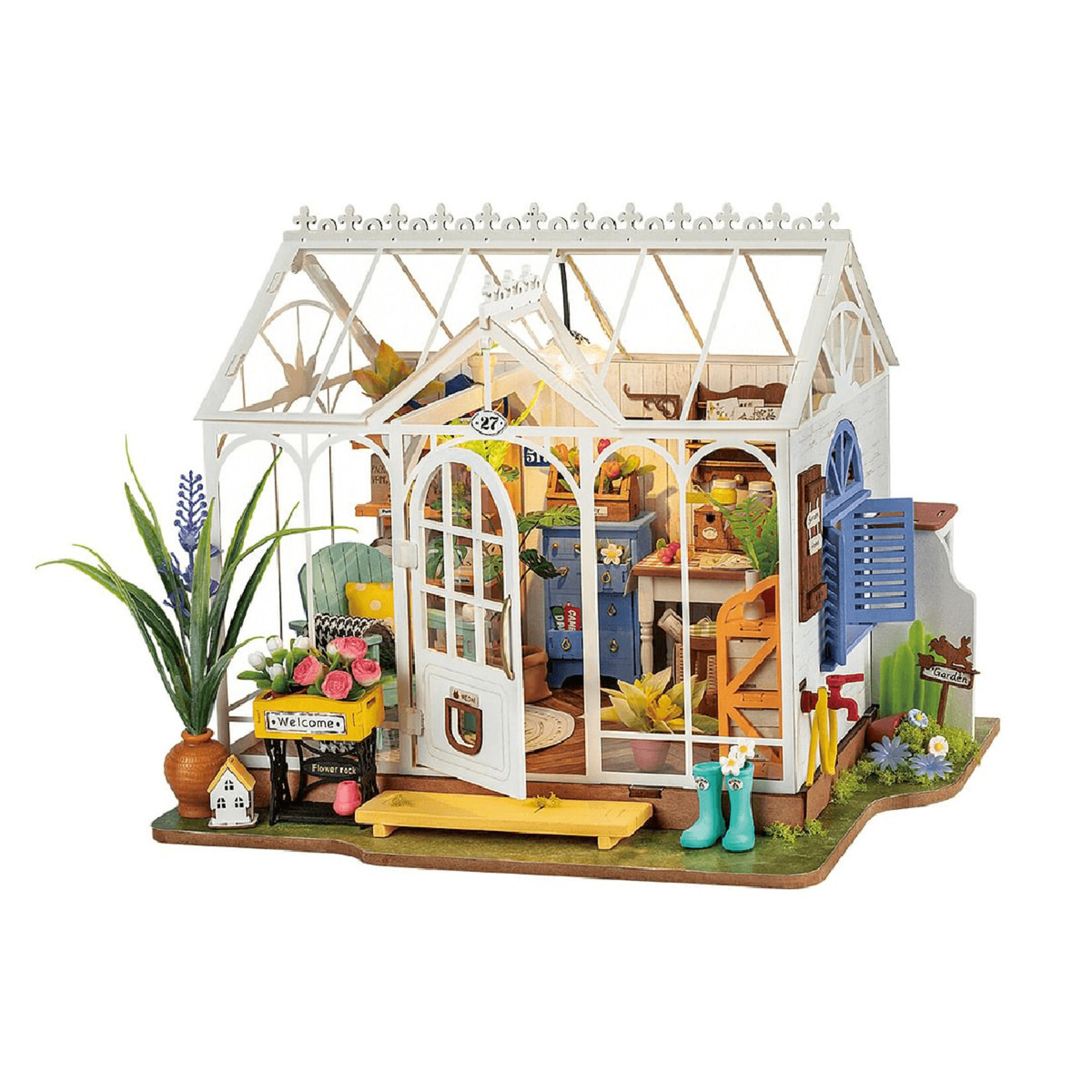 Robotime ROEDG163 Robotime Dreamy Garden House Model Kit