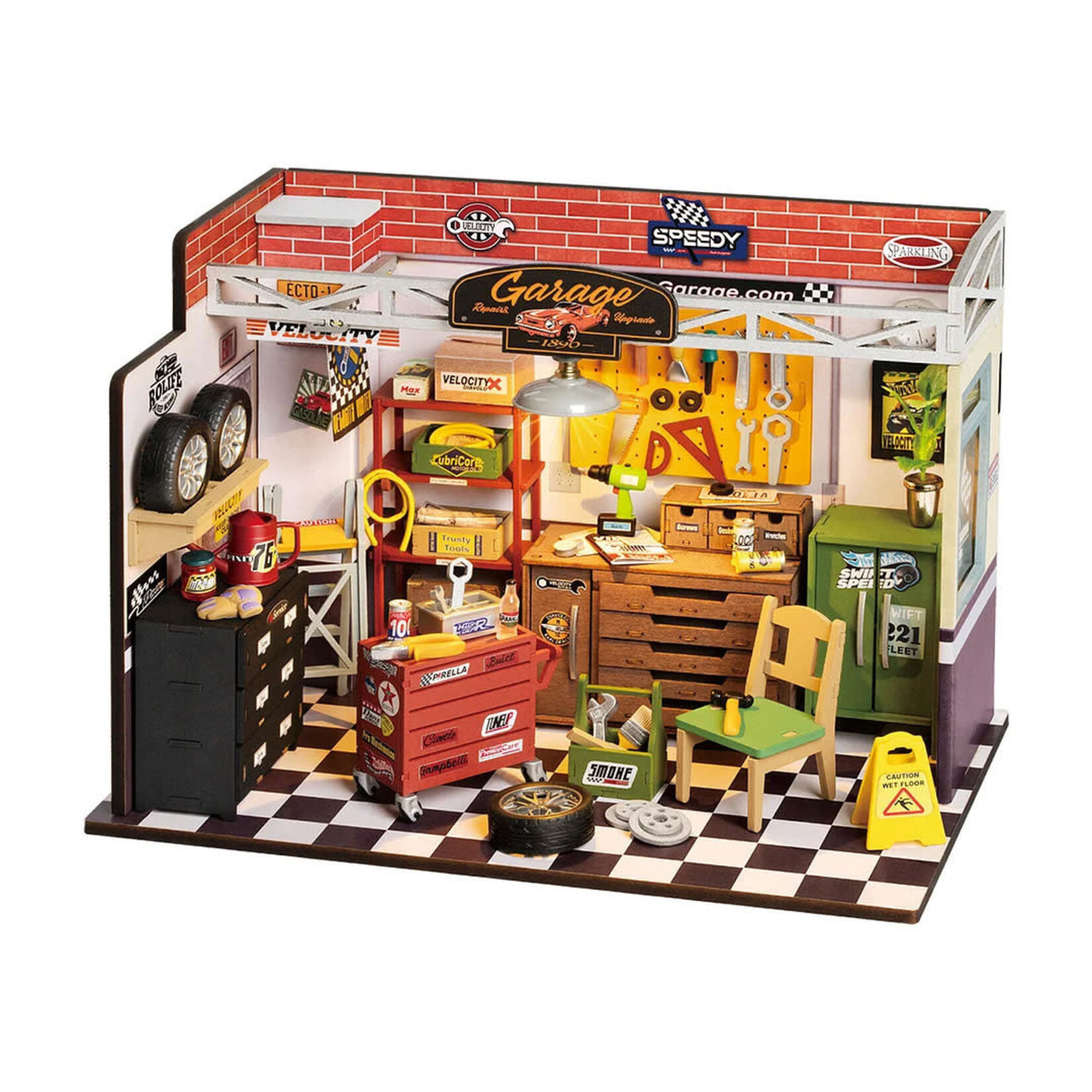 Robotime ROEDG165 Robotime DIY House Garage Workshop