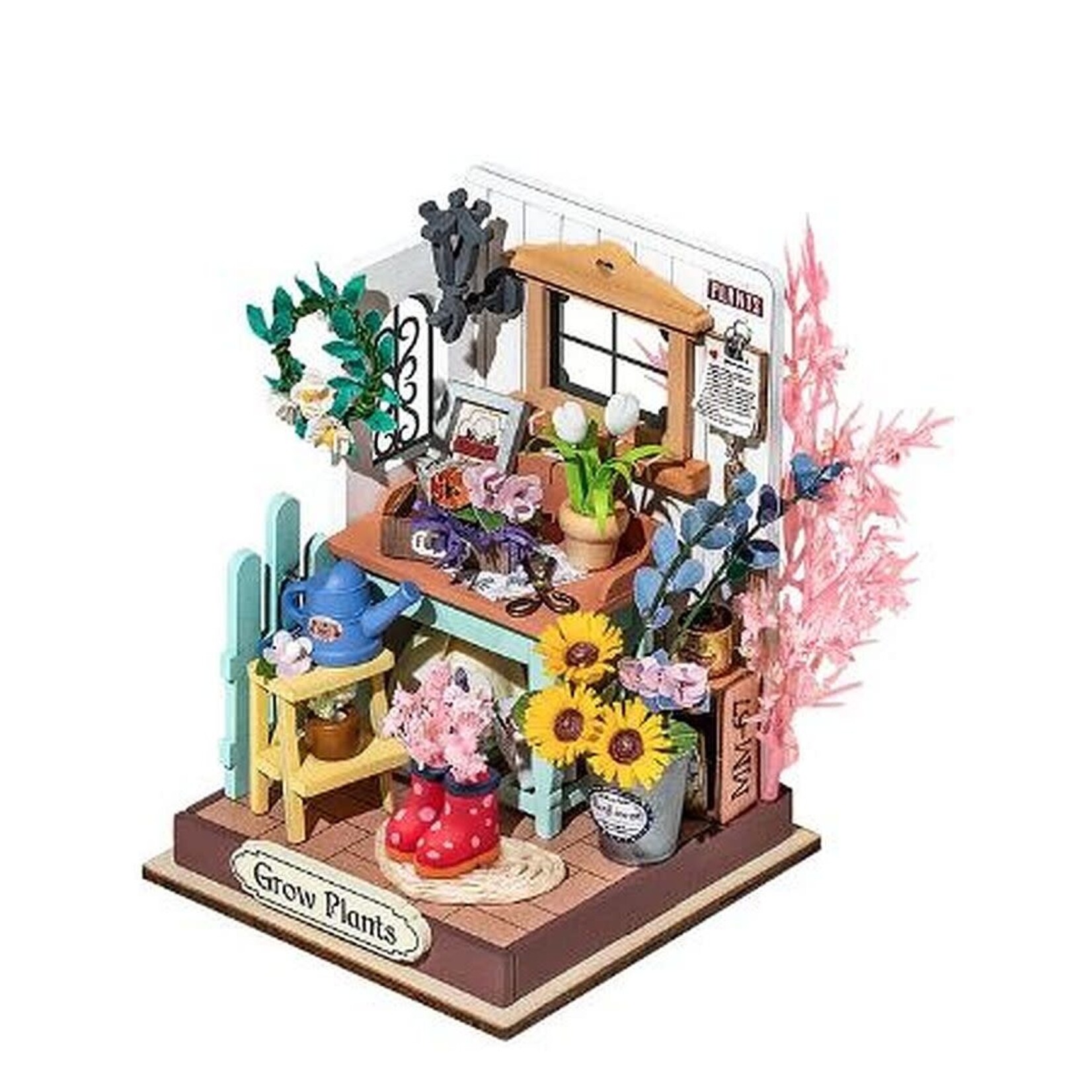 Robotime ROEDS030 Robotime Rolife Dreaming Terrace Garden DIY Miniature House Model Kit