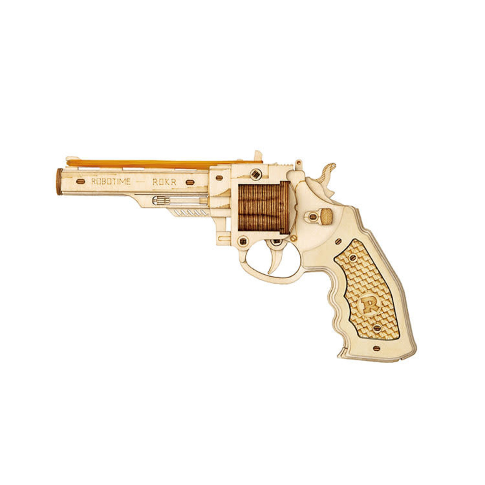 Robotime ROELQ401 Robotime Corsac M60 Justice Guard Rubber Band Gun Assembly Kit