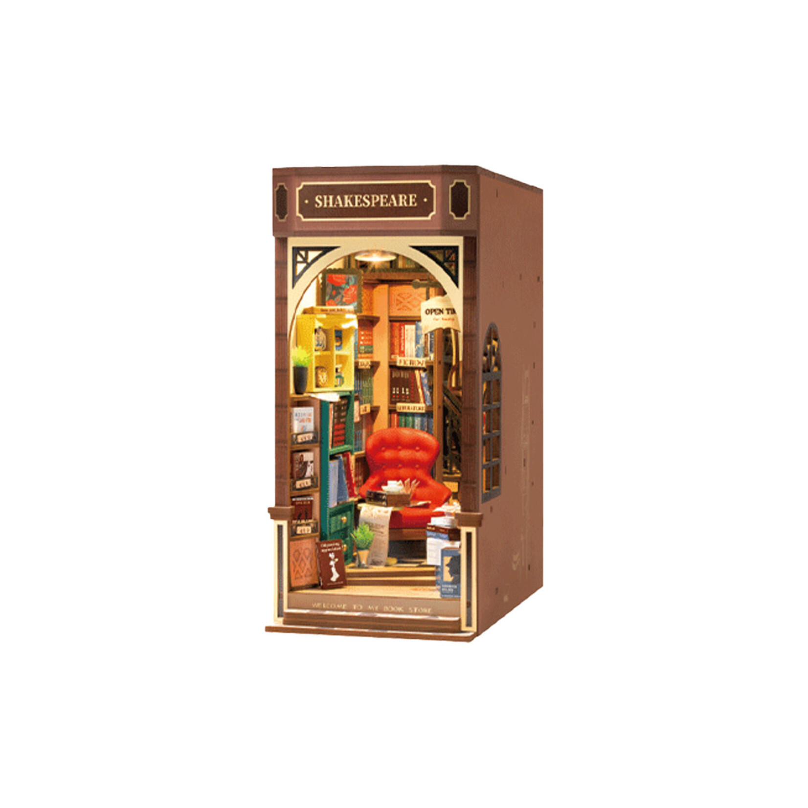 Robotime ROETGB07 Robotime Bookstore Book Nook & Wonderland