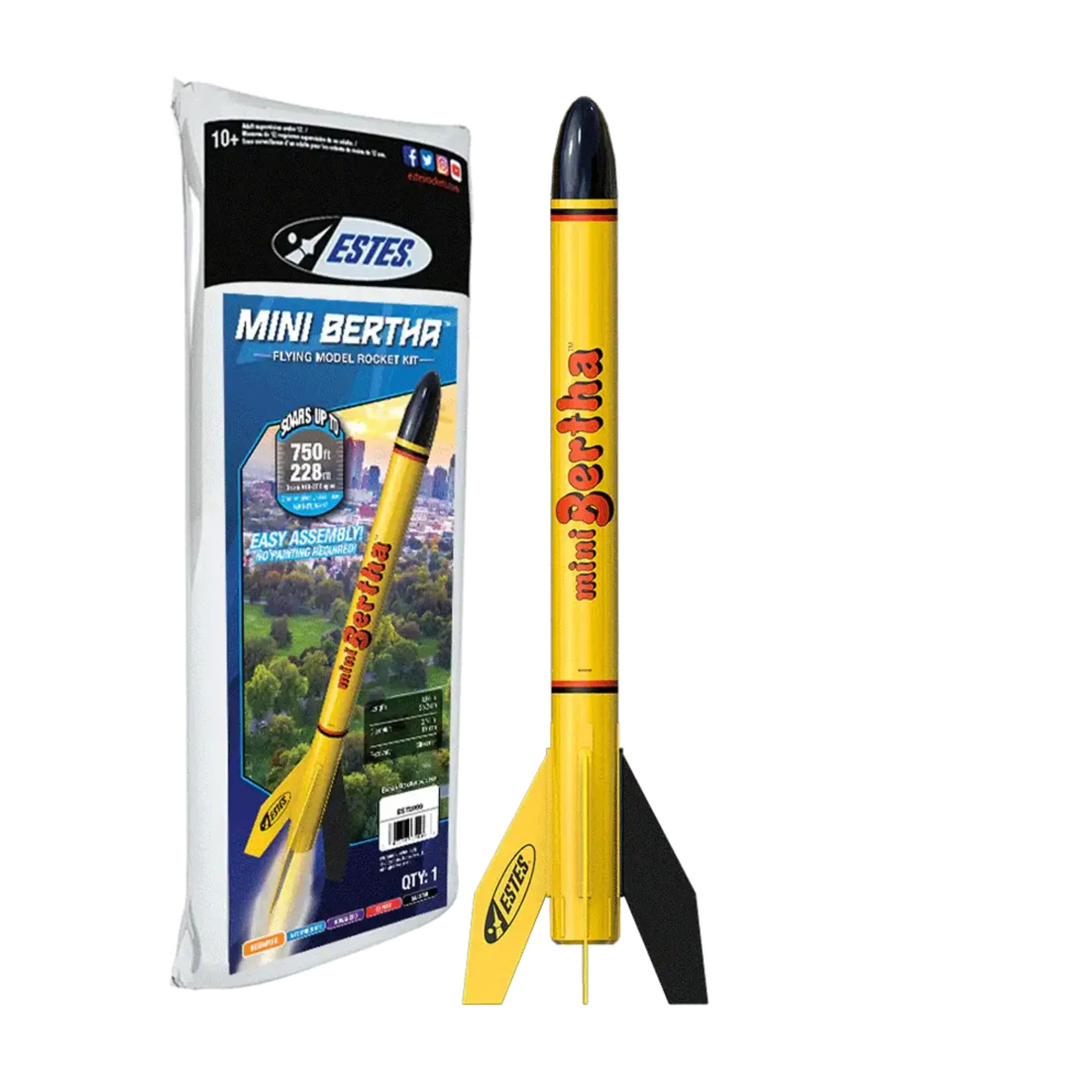Estes EST2099 Estes Mini Bertha Flying Model Rocket Kit