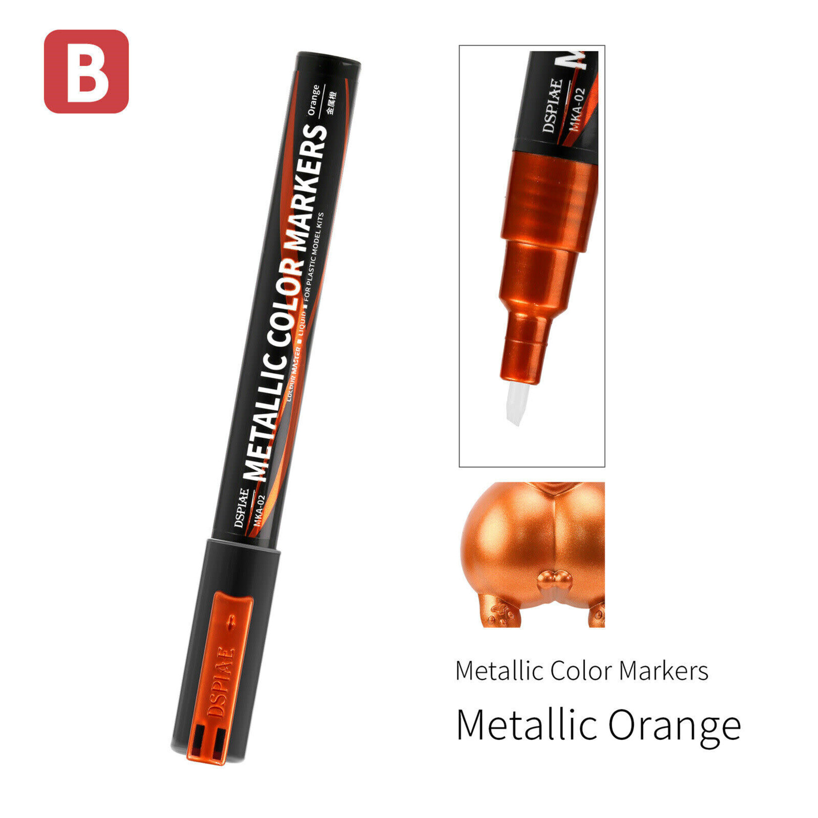 DSPIAE DSP-MKA-02 DSPIAE Super Metallic Markers Metallic Orange