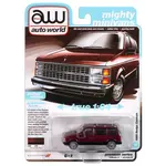 Auto World AWSP167B Auto World 1985 Dodge Caravan (Crimson Red w/Black Lower Sides) 1:64 Diecast