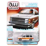 Auto World AWSP167A Auto World 1985 Dodge Caravan (DW2 White w/Woodgrain Sides & Rear) 1:64 Diecast