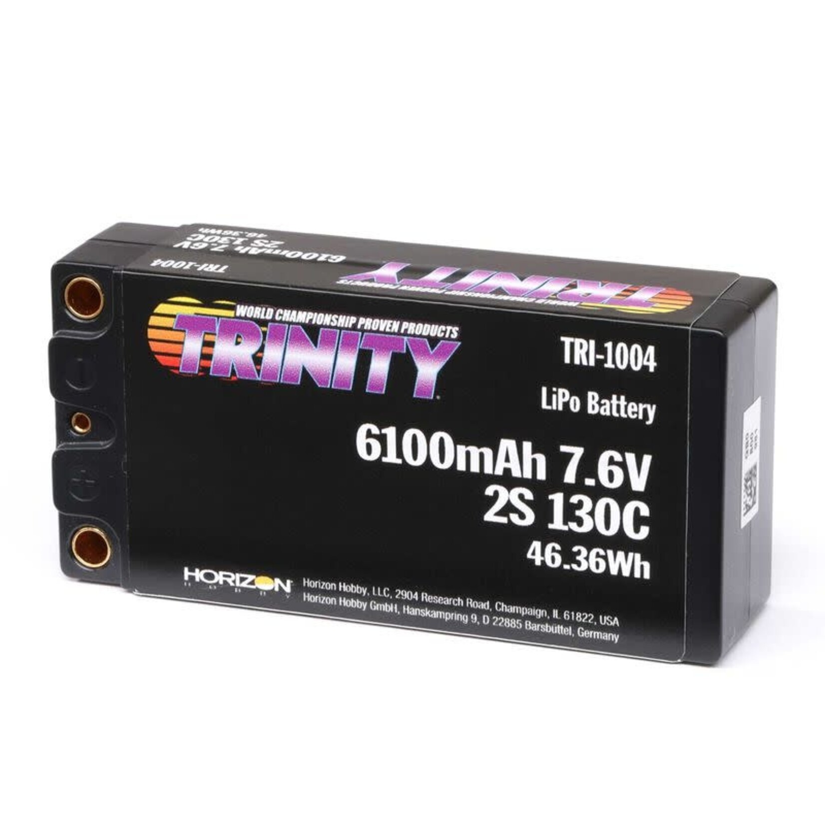 Trinity TRI-1004 Trinty 6100mAh 2S 7.6V 130C LiHV 5mm Bullets