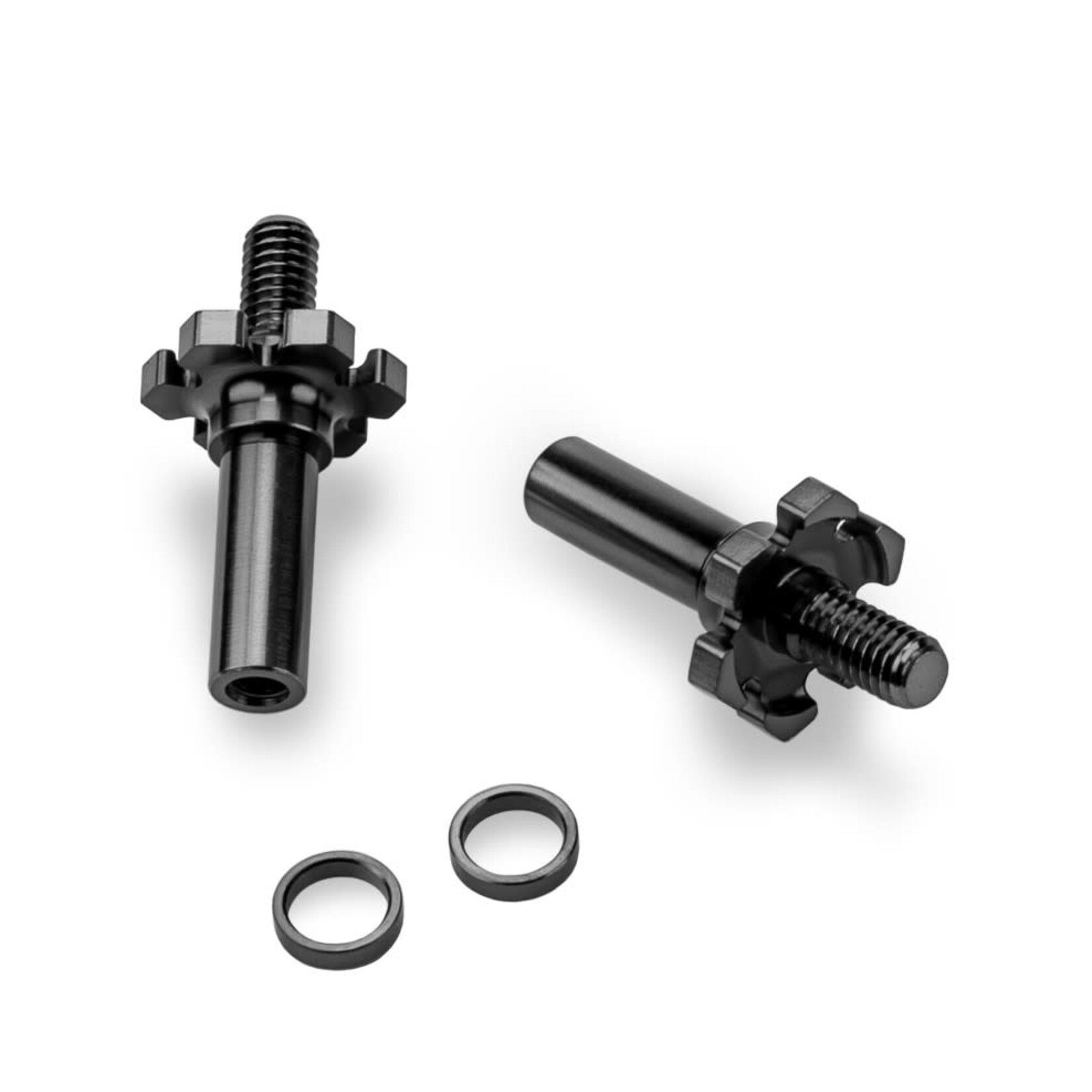 JConcepts JCO2827-2 JConcepts Adjustable RC10B7 | RC10B7D Titanium Front Axle Black