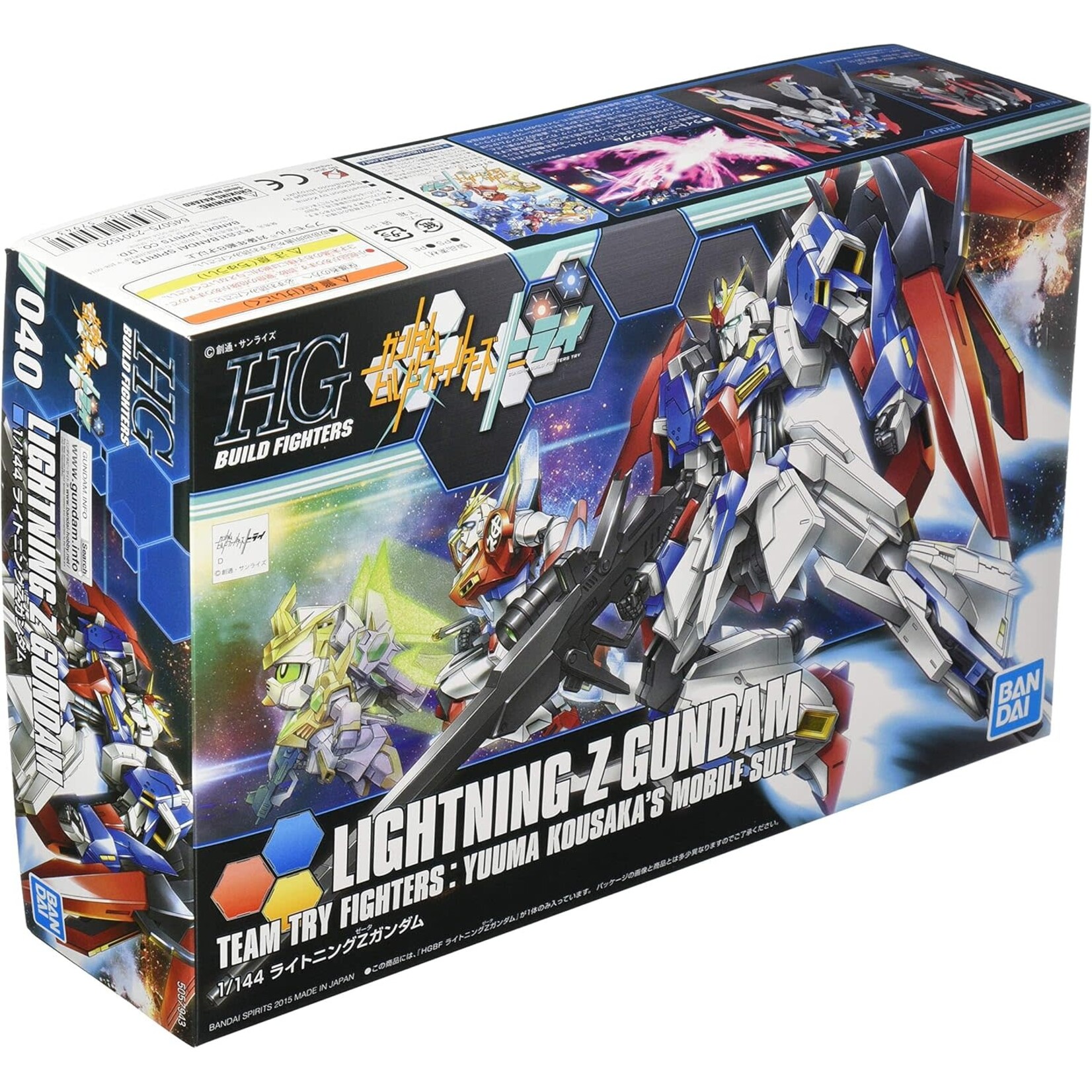 Bandai BAN2301520 Bandai HG Lightning Z Gundam Build Fighters Try
