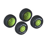 Arrma ARA550115 Arrma dBoots 'FORTRESS' Tire Set Glued (Yellow) (2 Pairs)