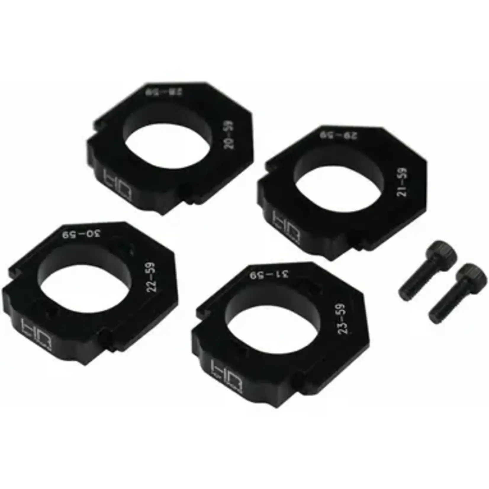Hot Racing HRAGRM18V01 Hot Racing Arrma Grom Aluminum Motor Mount Set (Black) (16-27T)