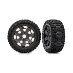 Traxxas TRA9073 Traxxas 3.0" Gray Wheels w/ Sledgehammer Tires (2)