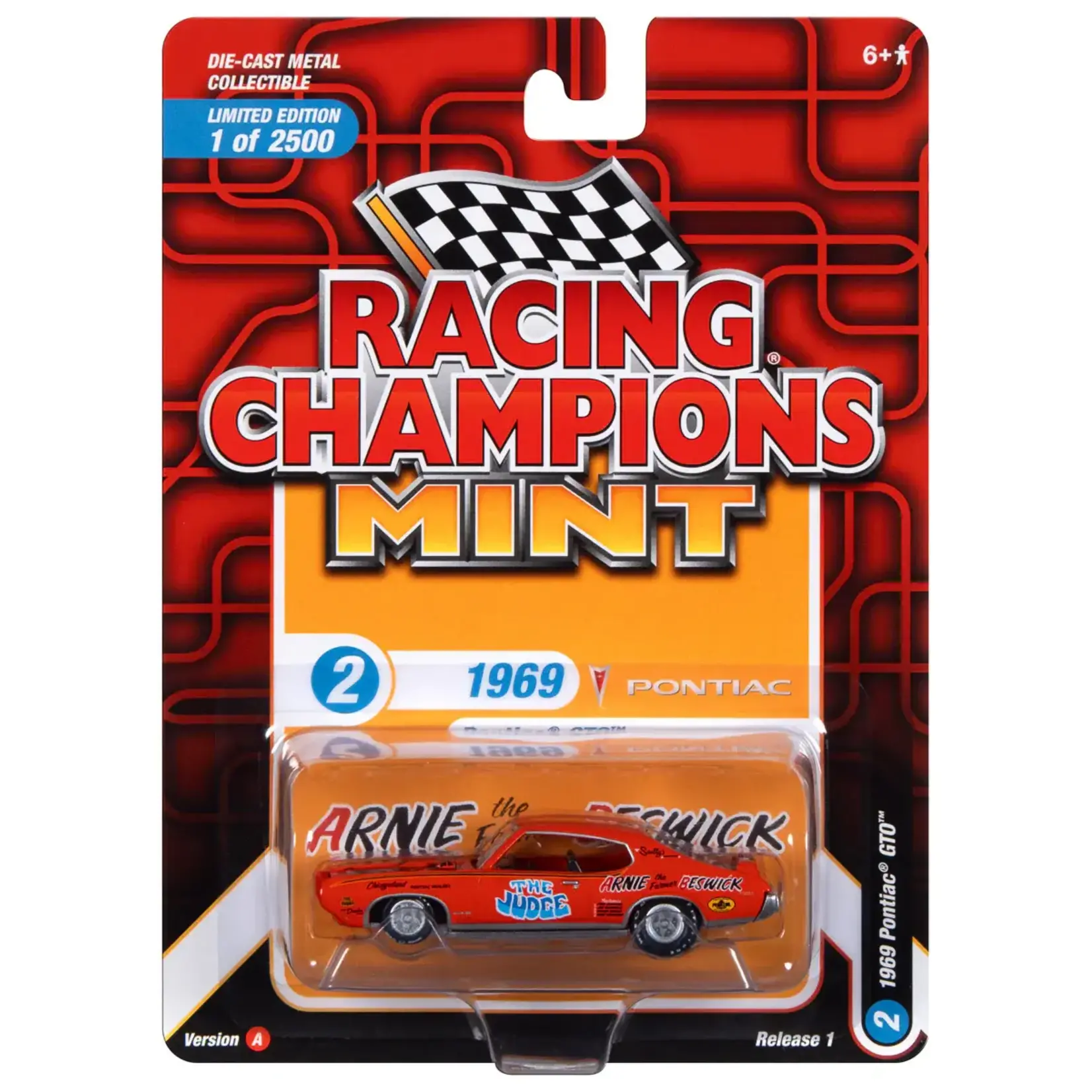 Racing Champions RCSP029A Racing Champions 1969 Pontiac GTO (Orange)