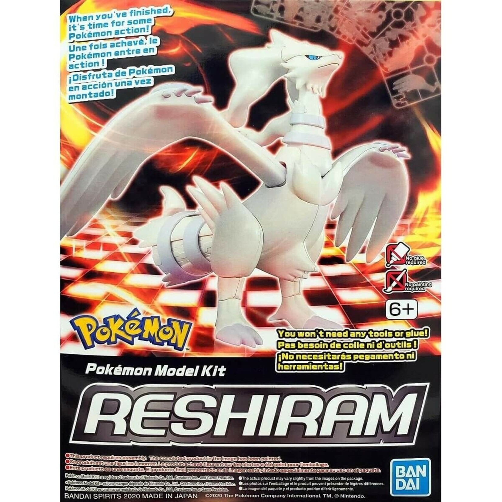 Bandai BAN2524402 Bandai Reshiram "Pokemon" Model Kit