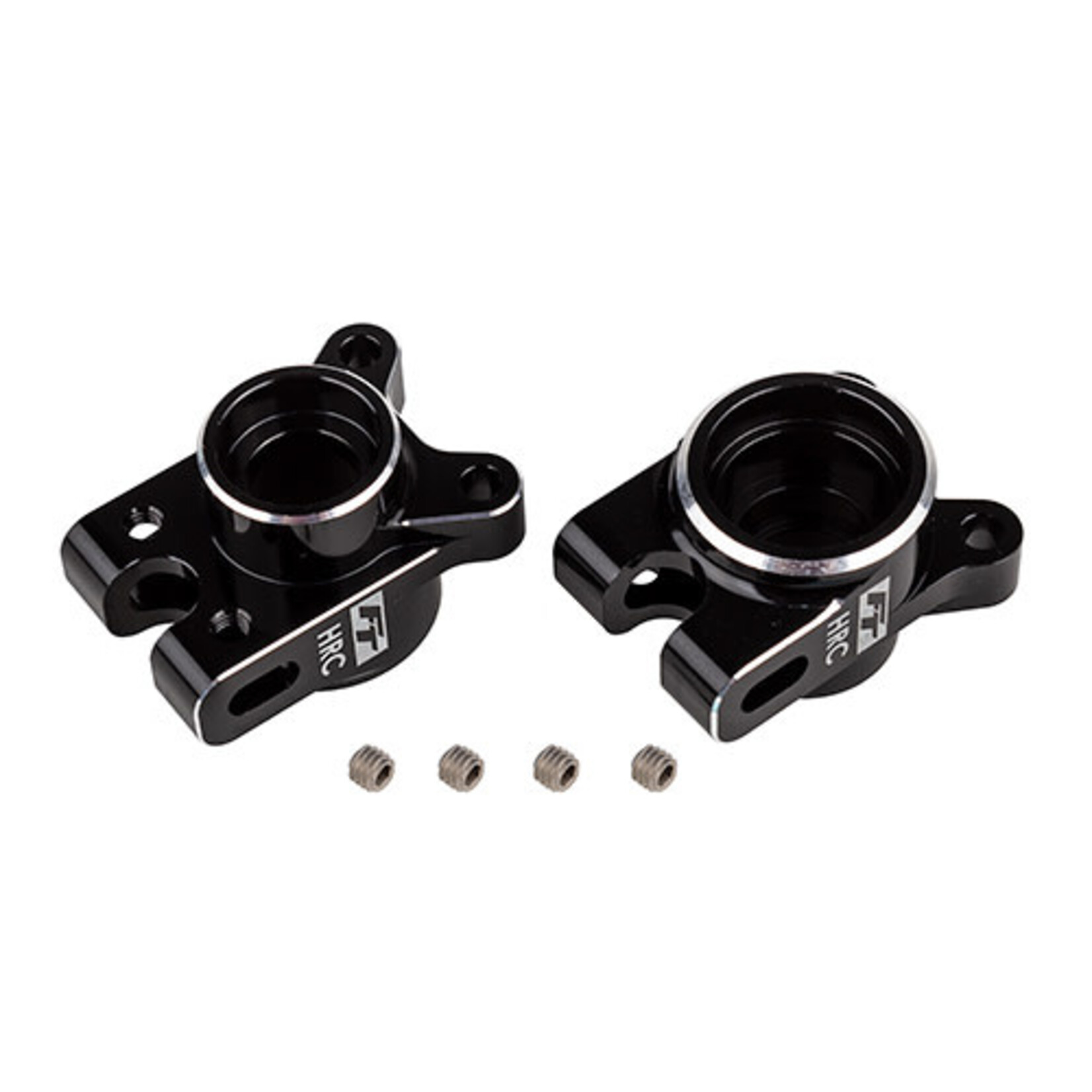 Team Associated ASC92474 Associated RC10B7 Factory Team Aluminum Rear HRC Hub Set (Black) (2)