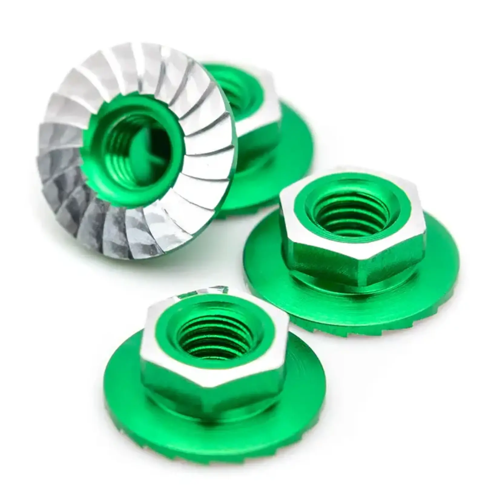 1UP 1UP870801 1up Racing 7075 Aluminum Lockdown M4 Wheel Nuts Green