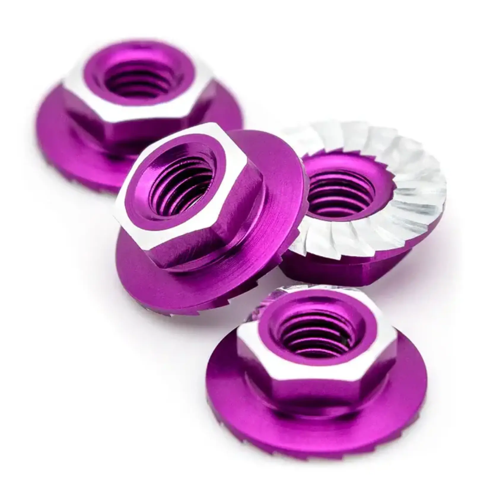 1UP 1UP870301 1up Racing 7075 Aluminum Lockdown M4 Wheel Nuts Purple