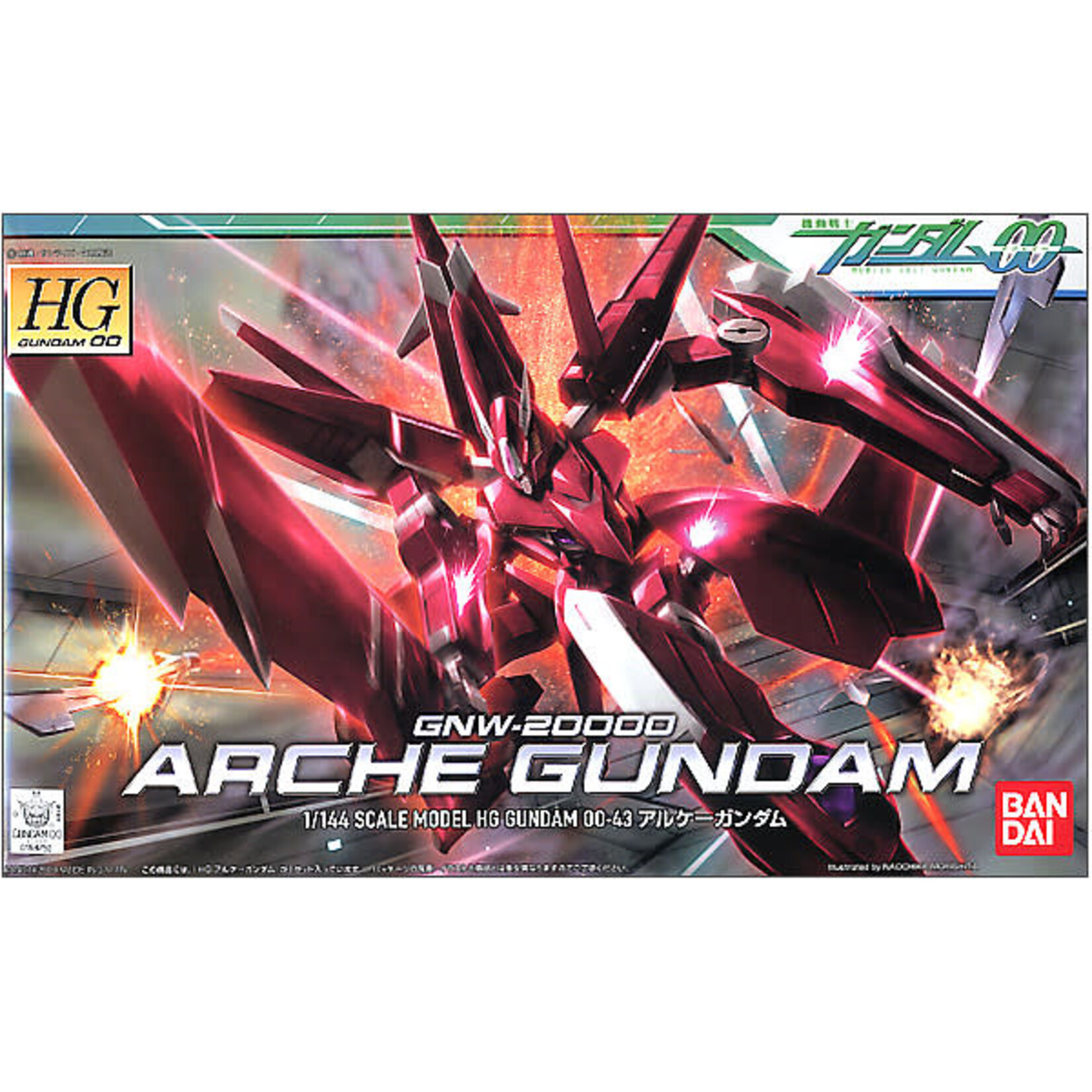 Bandai BAN2061613 Bandai HG #43 Arche Gundam GNW-20000 Mobile Suit HG-00