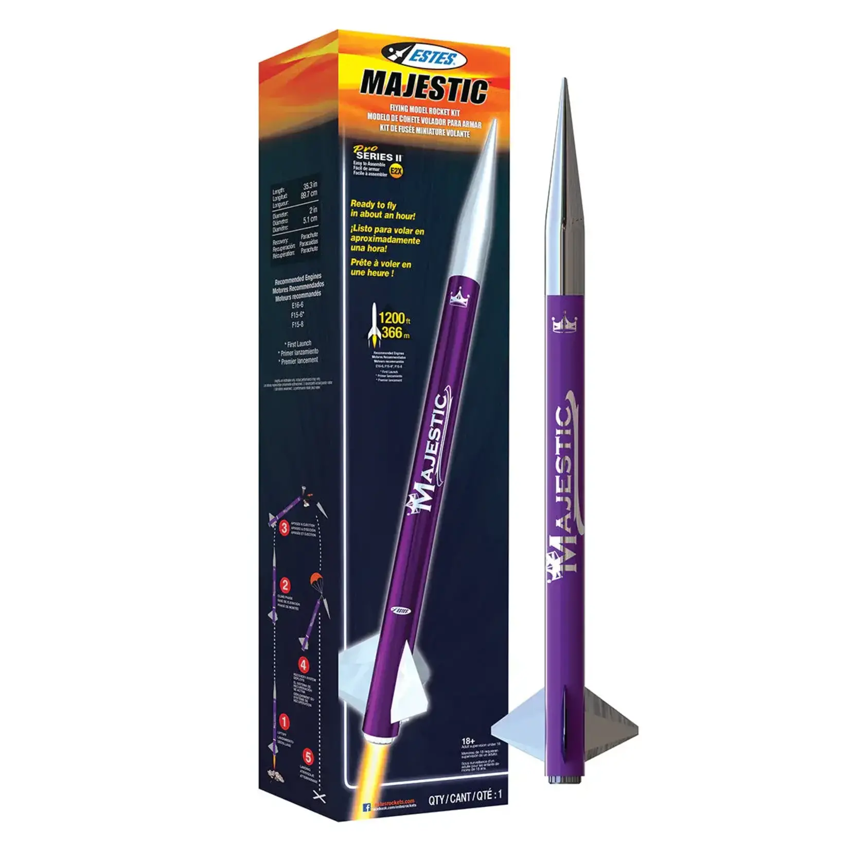 Estes EST9707 Estes Pro Series II Majestic