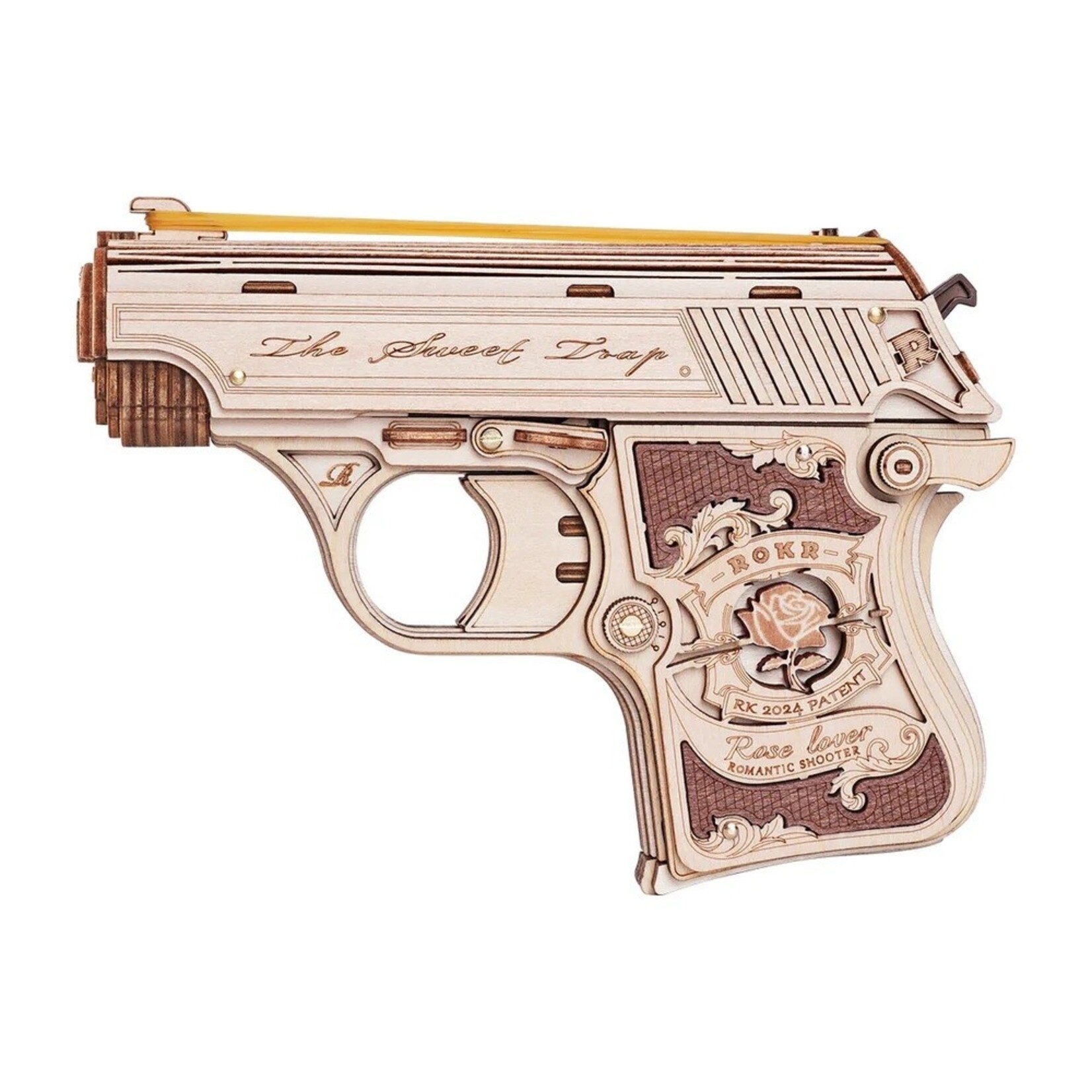 Robotime ROELQ502 Justice Guard Mini Rubber Band Gun 3D Puzzle