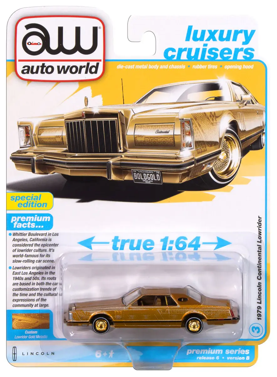 Auto World AWSP175B Auto World 1979 Lincoln Continental Lowrider