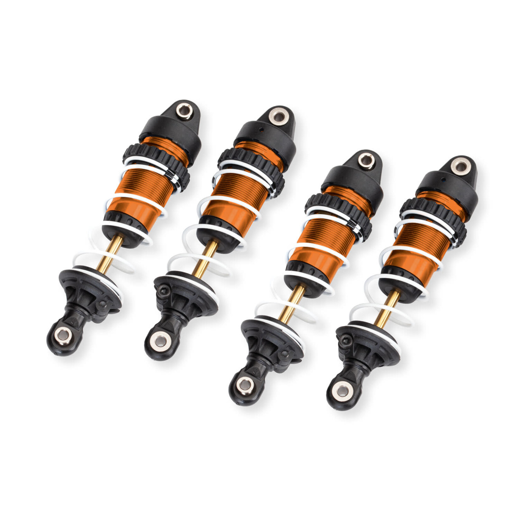 Traxxas TRA10765-ORNG Traxxas Mini Maxx Orange Aluminum Mini GTR Long Shocks & Springs (2)