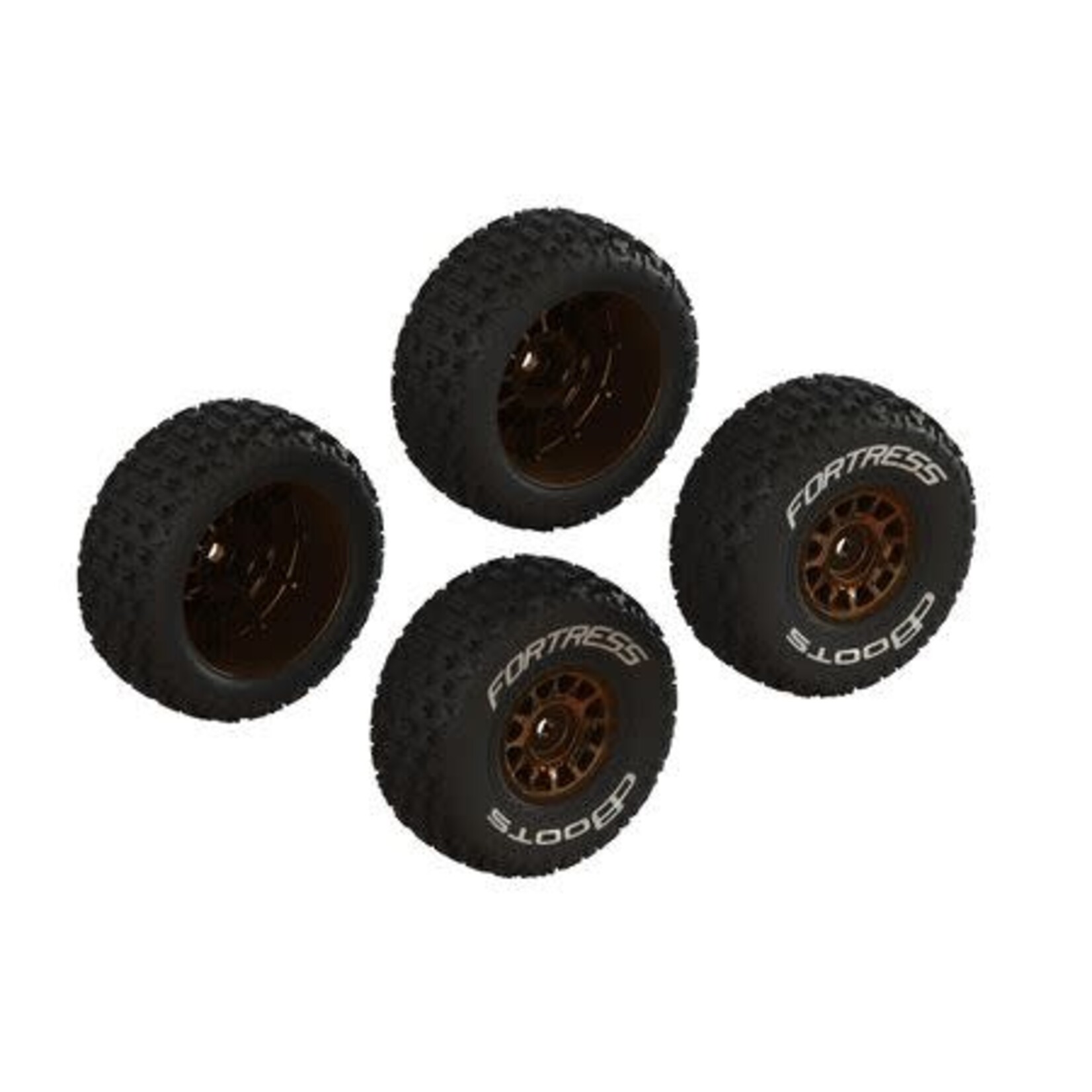 Arrma ARA-2024 Arrma dBoots 'FORTRESS' Glued Tire Set, Bronze (2 Pairs)