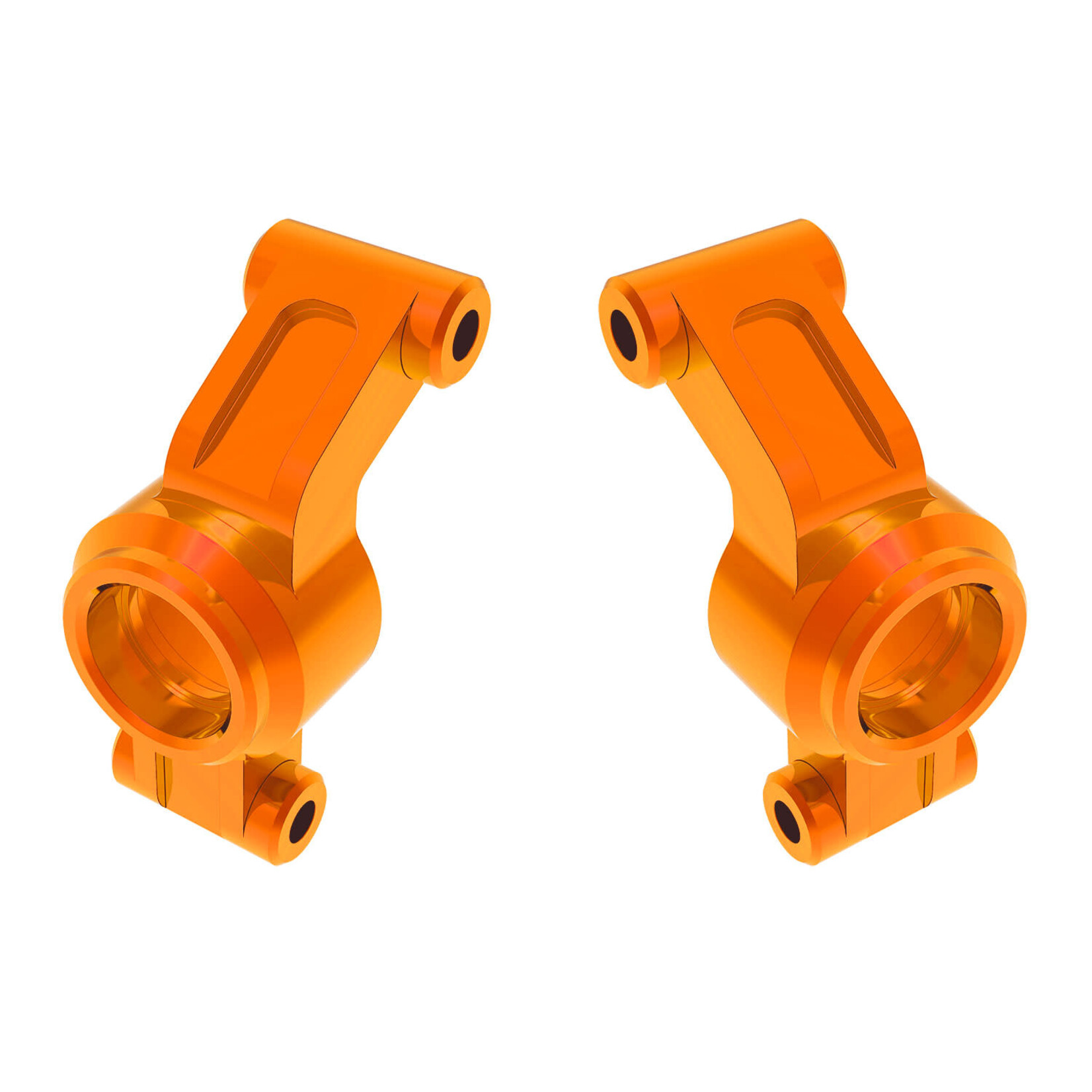 Traxxas TRA10751-ORNG Traxxas Mini Maxx Orange Aluminum Stub Axle Carriers (L&R)