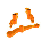 Traxxas TRA10743-ORNG Traxxas Mini Maxx Orange Aluminum Bellcrank Assembly with Drag Link