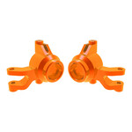 Traxxas TRA10734-ORNG Traxxas Mini Maxx Orange Aluminum Steering Blocks (L&R)