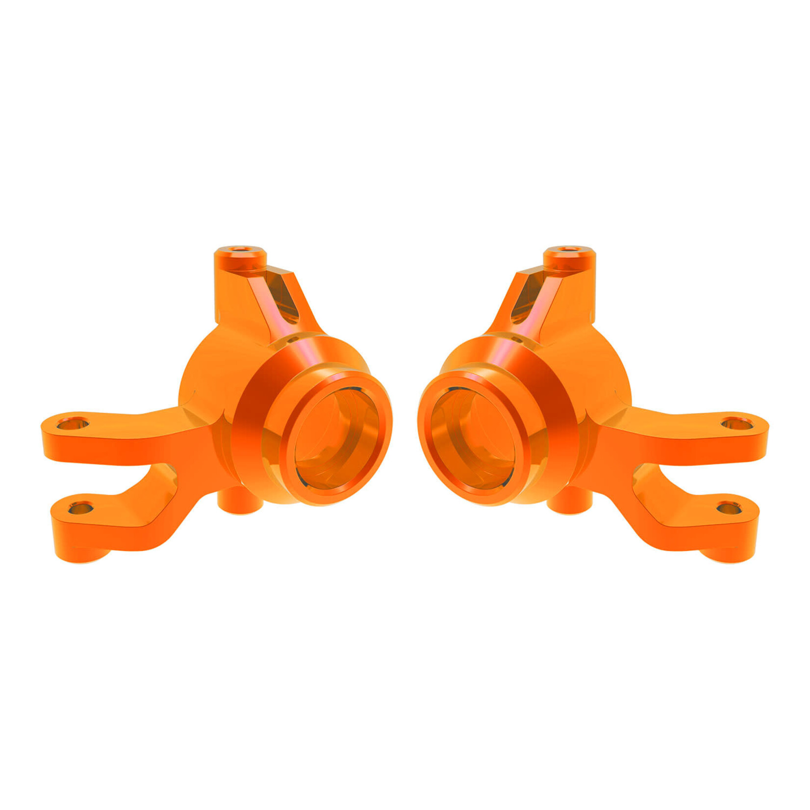 Traxxas TRA10734-ORNG Traxxas Mini Maxx Orange Aluminum Steering Blocks (L&R)