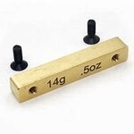 Custom Works RC Products CW8312 Custom Works TRUESPEED 1/2oz (14g) BRASS WEIGHT M3