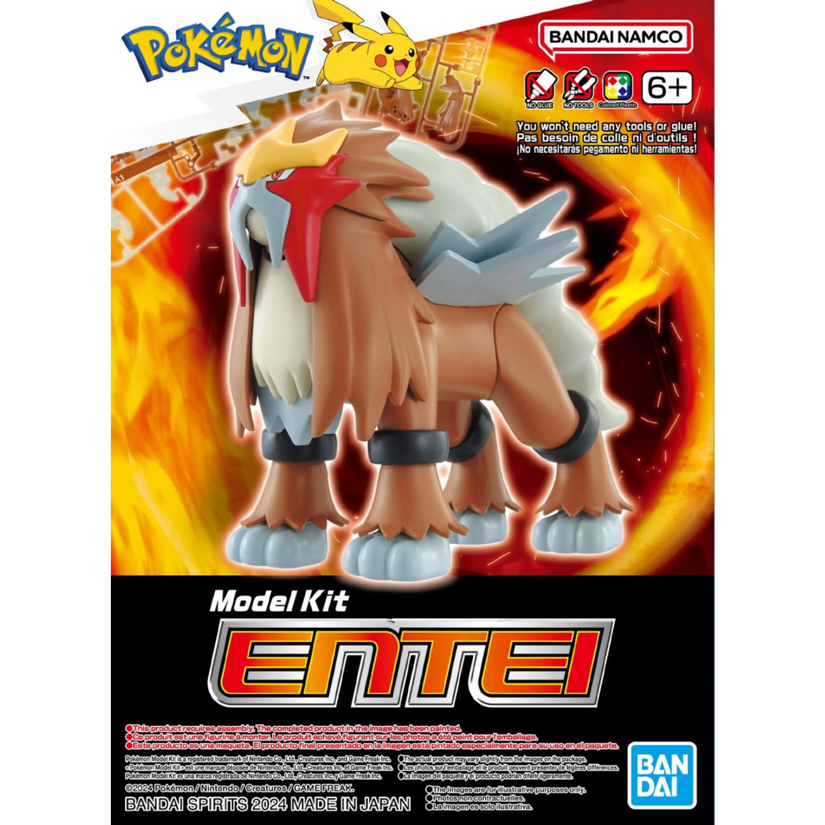 Bandai BAN2730239 Bandai Entei "Pokemon" Pokemon Model Kit