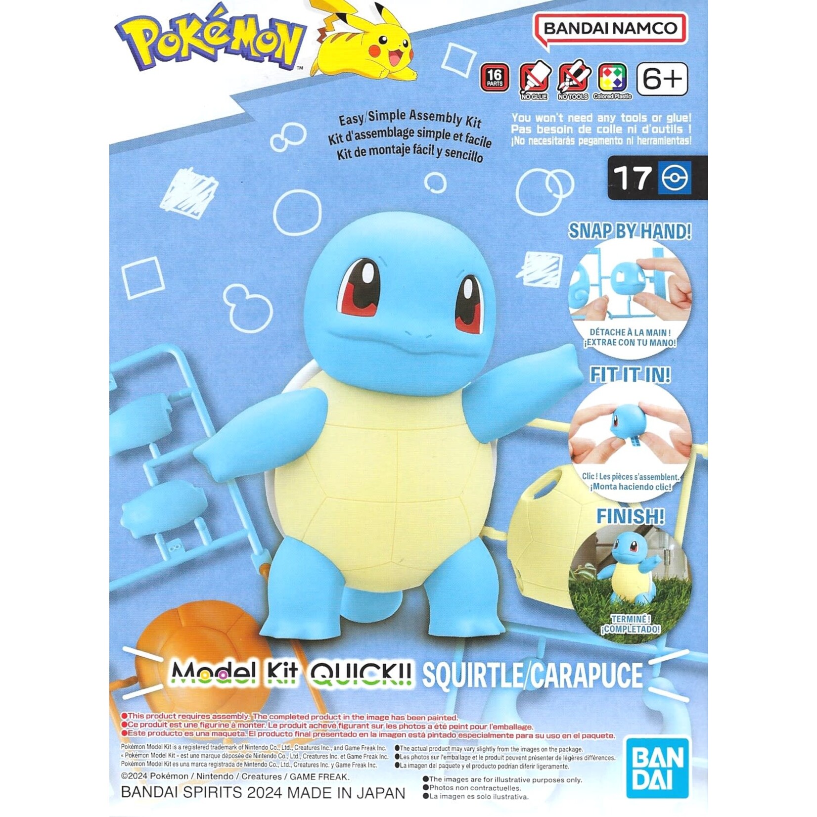 Bandai BAN2704425 Bandai Squirtle "Pokemon" Pokemon Model Kit