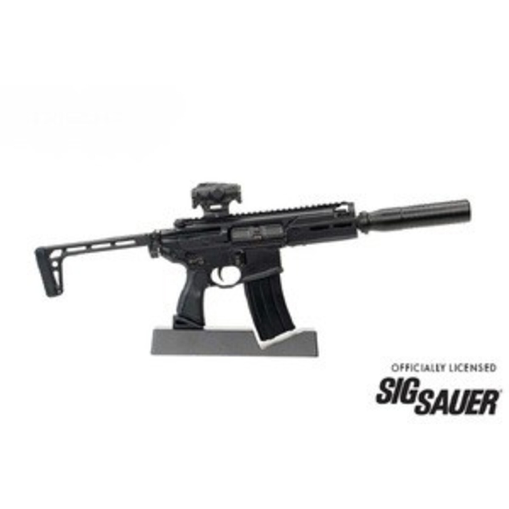 GoatGuns GOAMCX-BLACK GoatGun 1/3 Scale Die Cast SIG MCX Model Rifle, Black