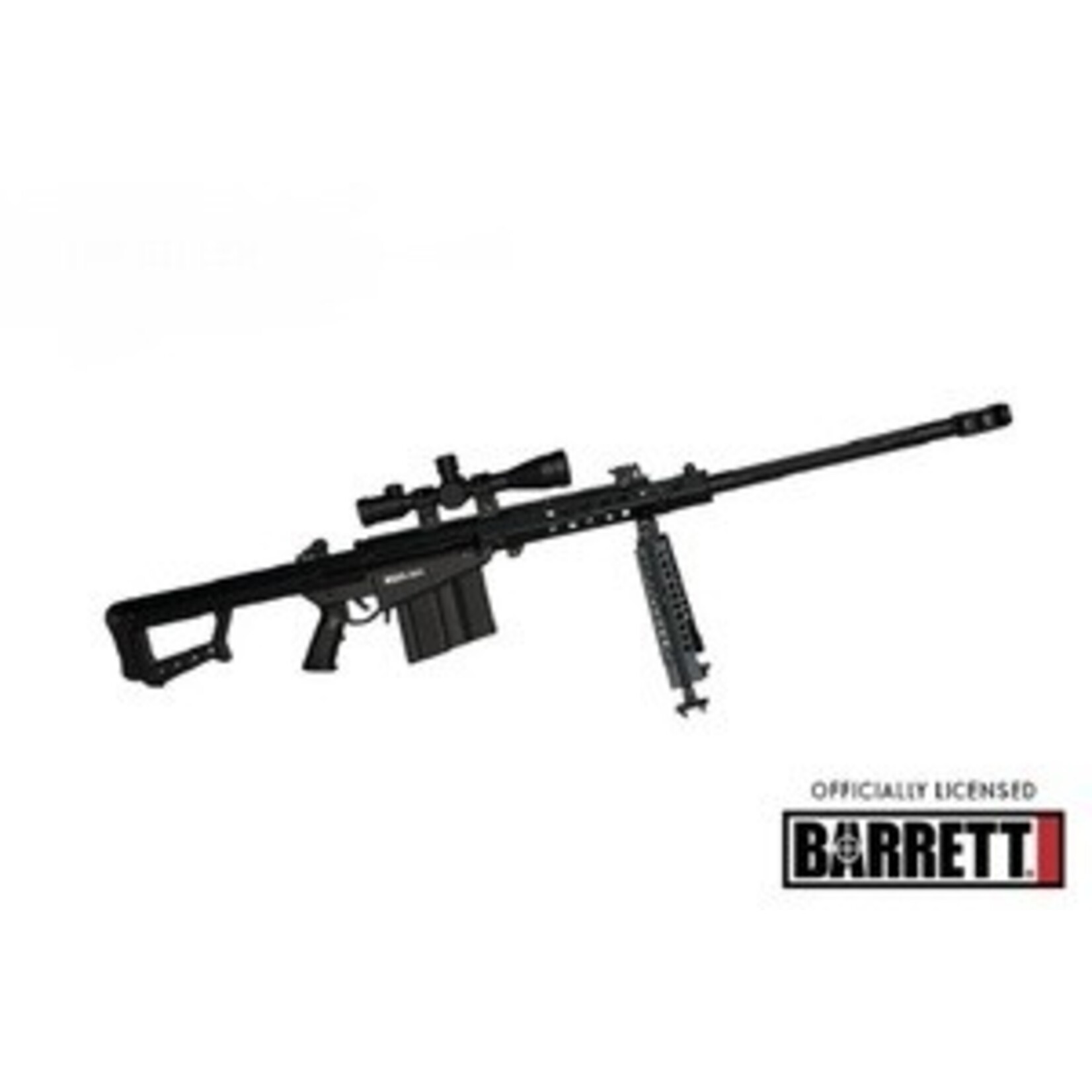 GoatGuns GOA50-BLACK GoatGun 1/3 Scale Die Cast .50 Cal M82A1 Model, Black