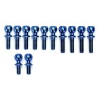R1 R1900091 R1Wurks B7 Turnbuckle Ball Stud Set, Titanium, 12pcs Blue