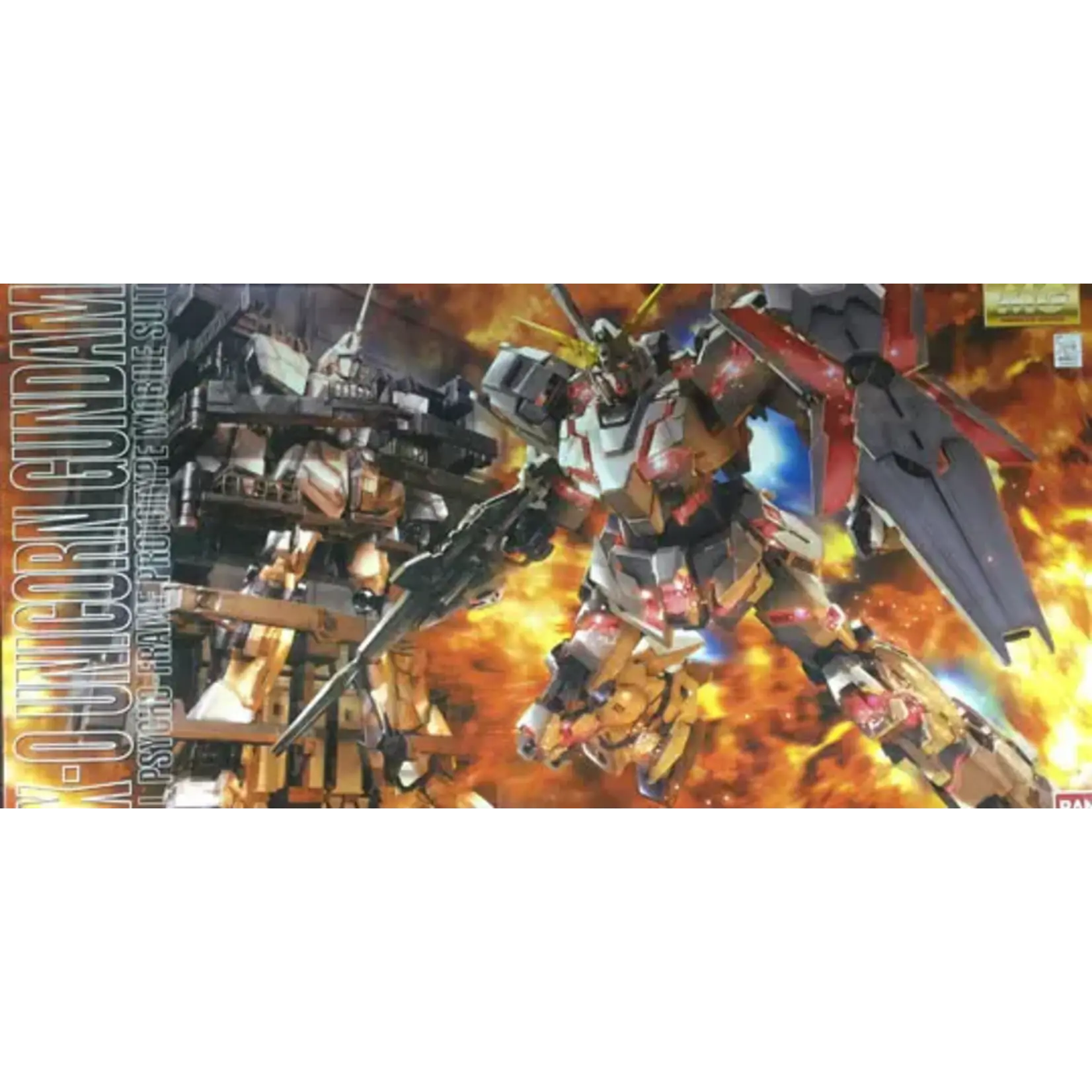 Bandai BAN2091784 Bandai MG Unicorn Gundam HD COLOR + MS CAGE "Gundam UC"